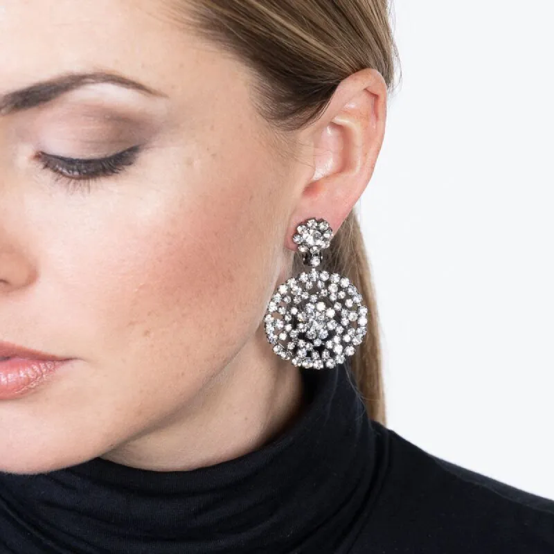 Round Drop Clip Earrings sold by Kenneth Jay Lane