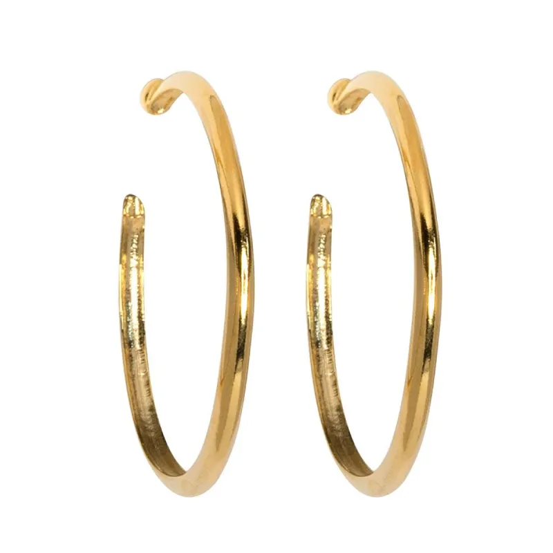 Gold Hoop Earrings sold by Kenneth Jay Lane