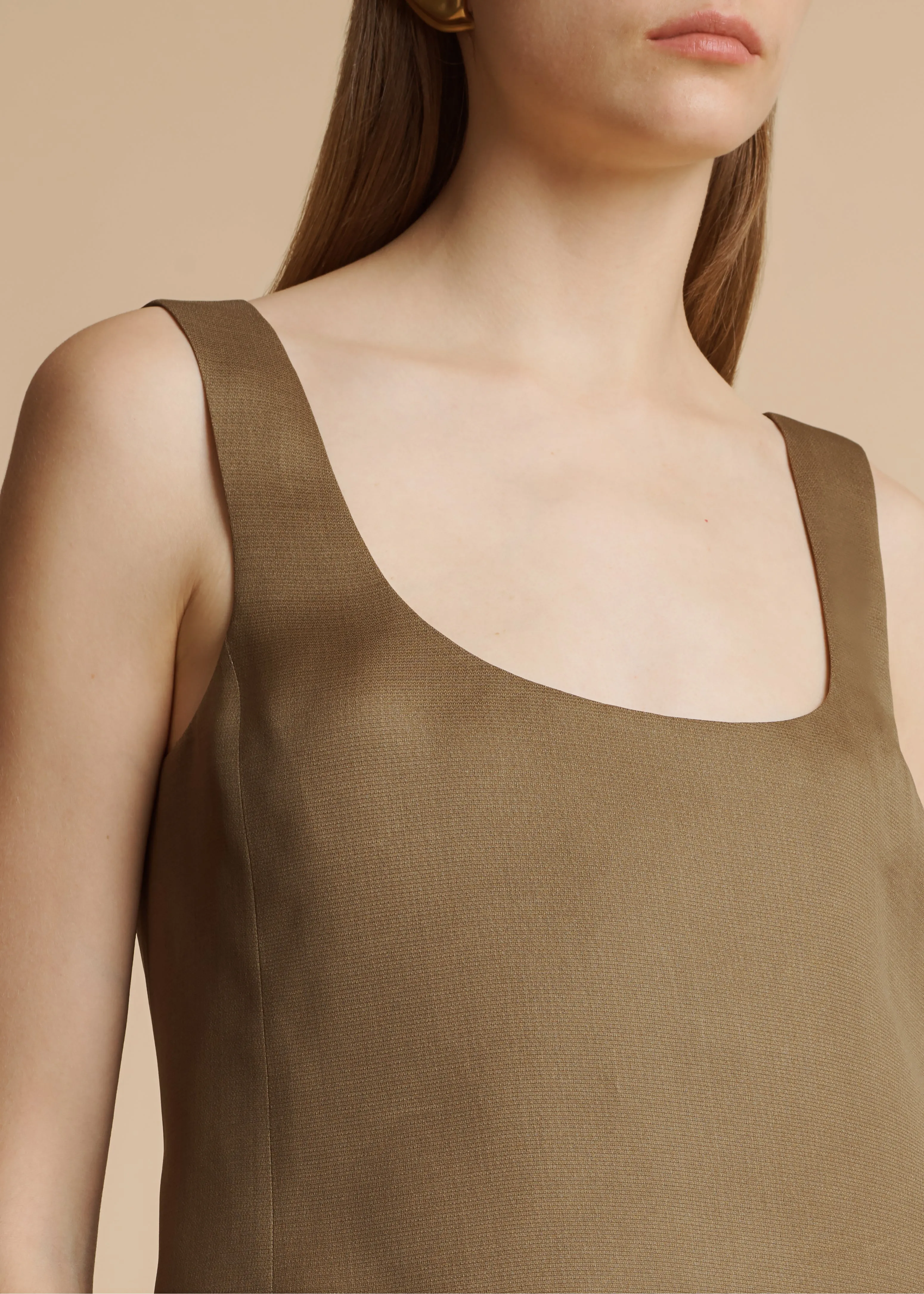 Pranta Dress in Toffee sold by KHAITE product image thumbnail 5