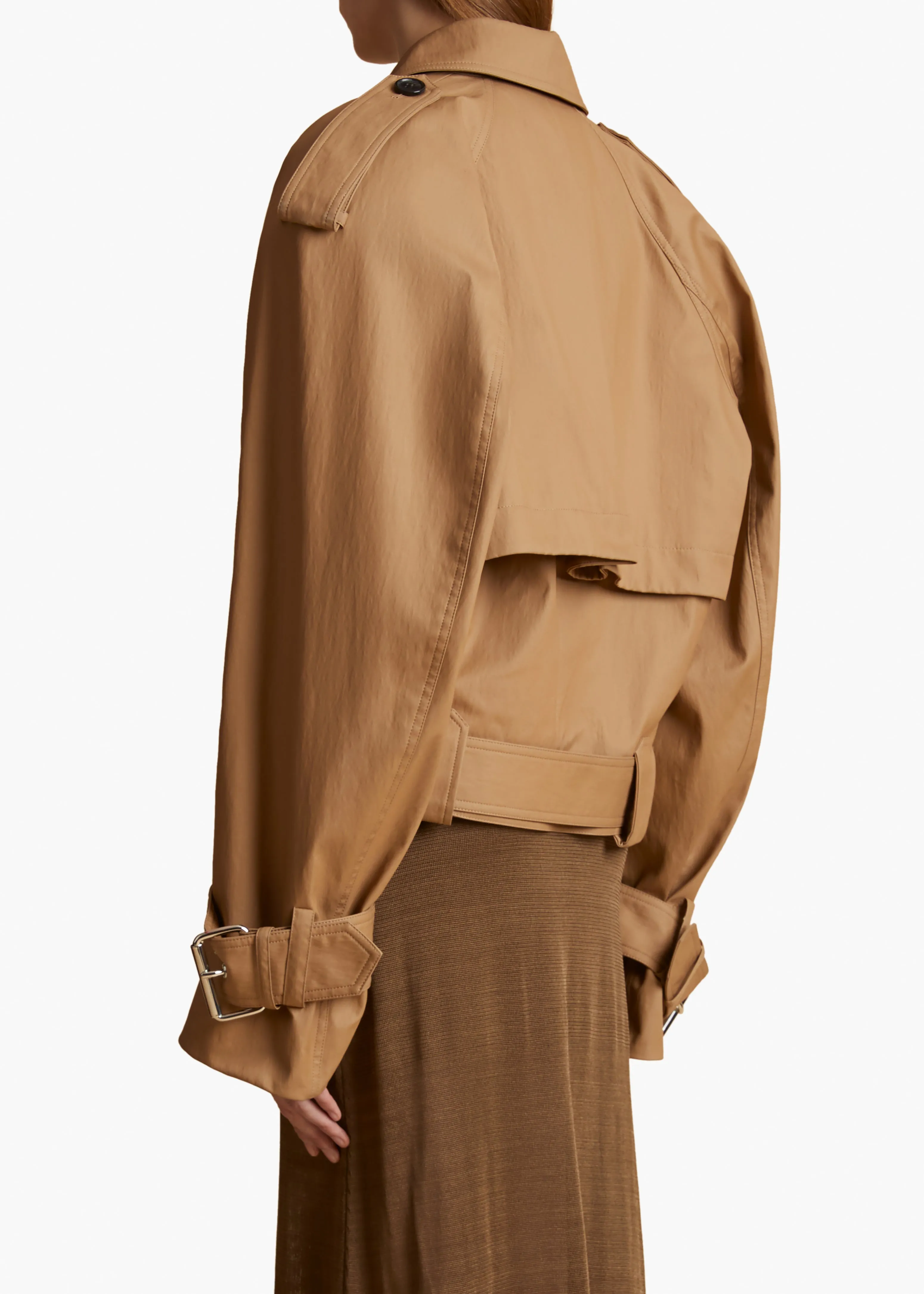 Hammond Jacket in Khaki sold by KHAITE product image thumbnail 4