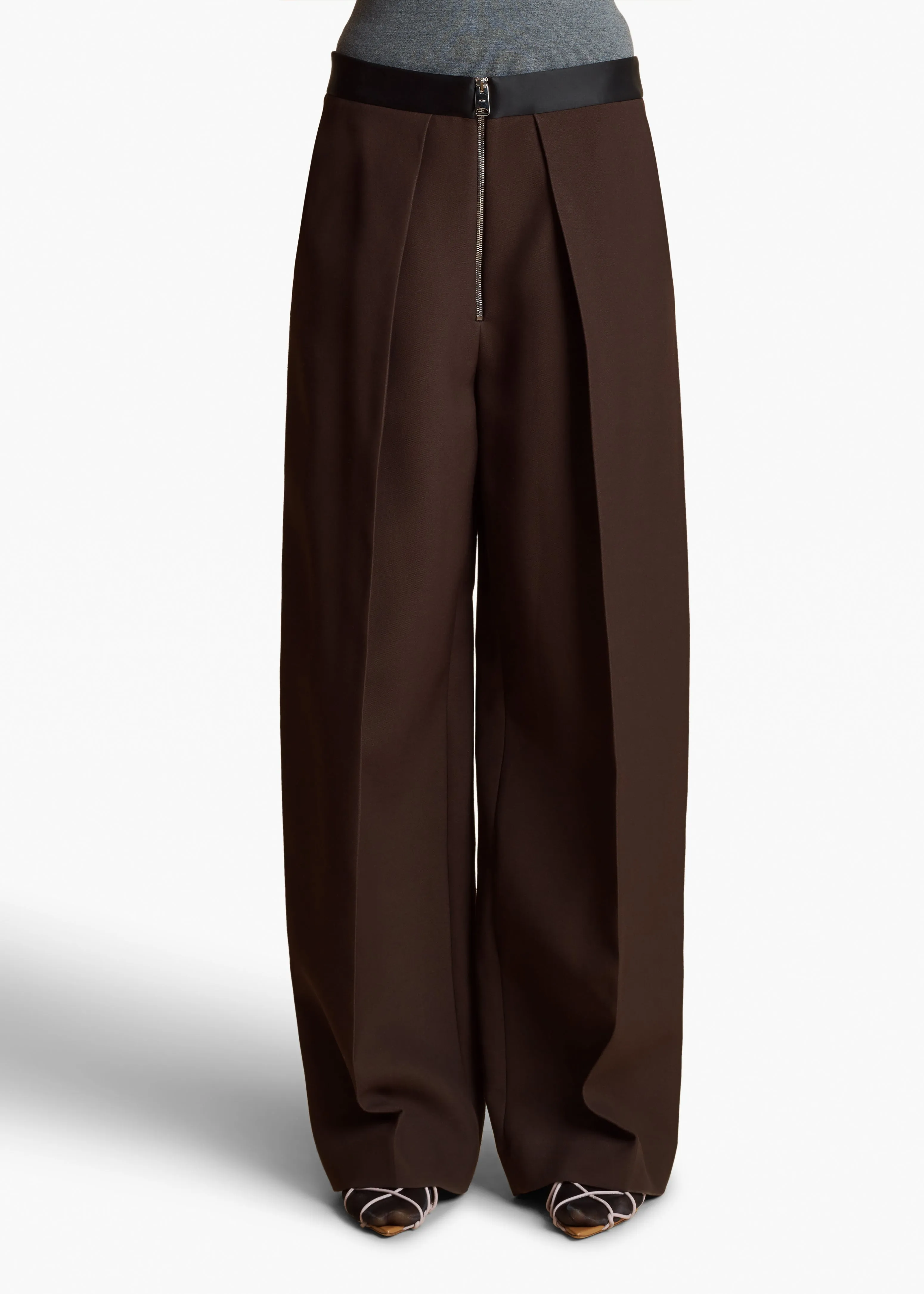 Marine Pant in Dark Brown sold by KHAITE product image thumbnail 3