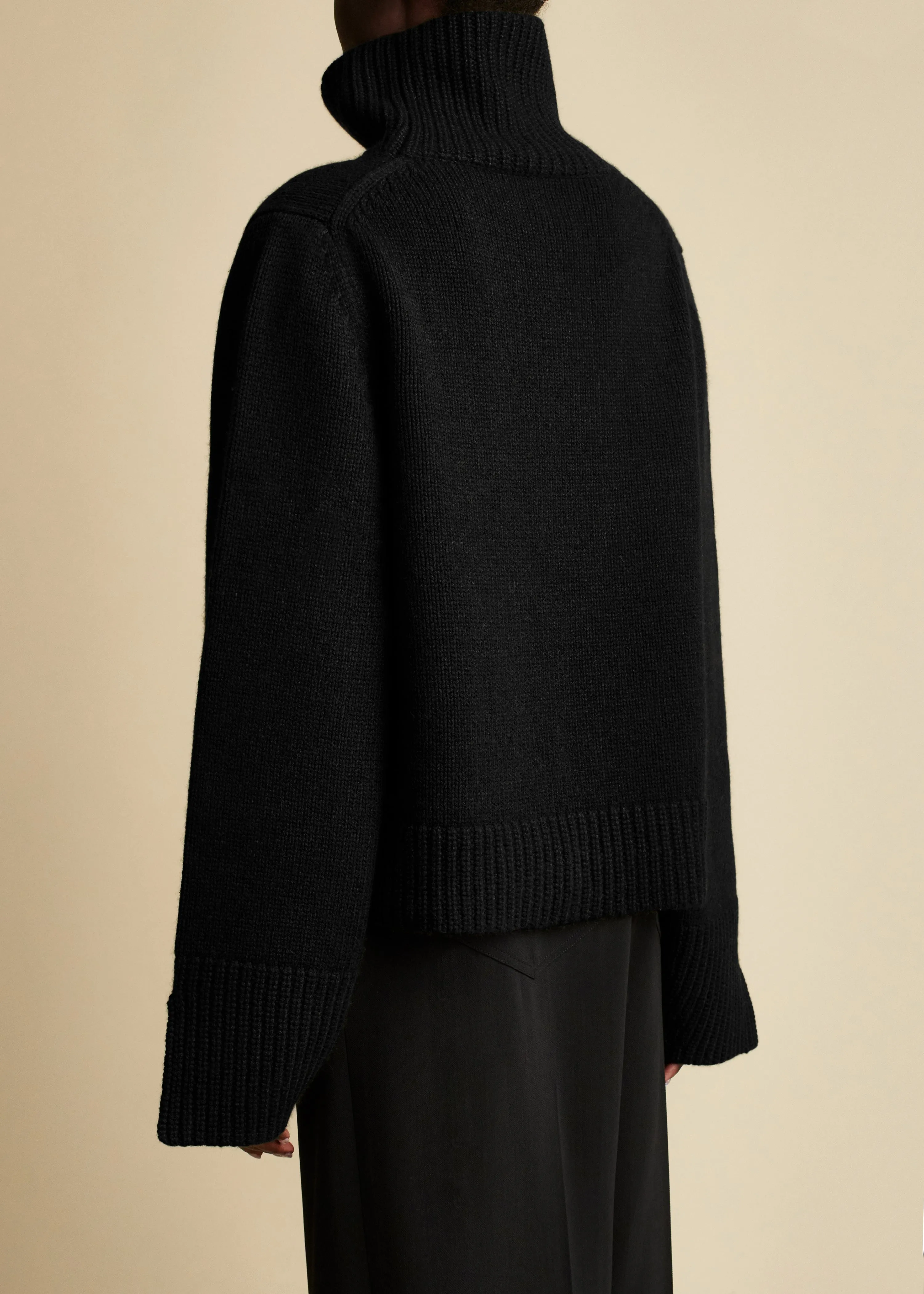 The Marion Sweater in Black sold by KHAITE product image thumbnail 2