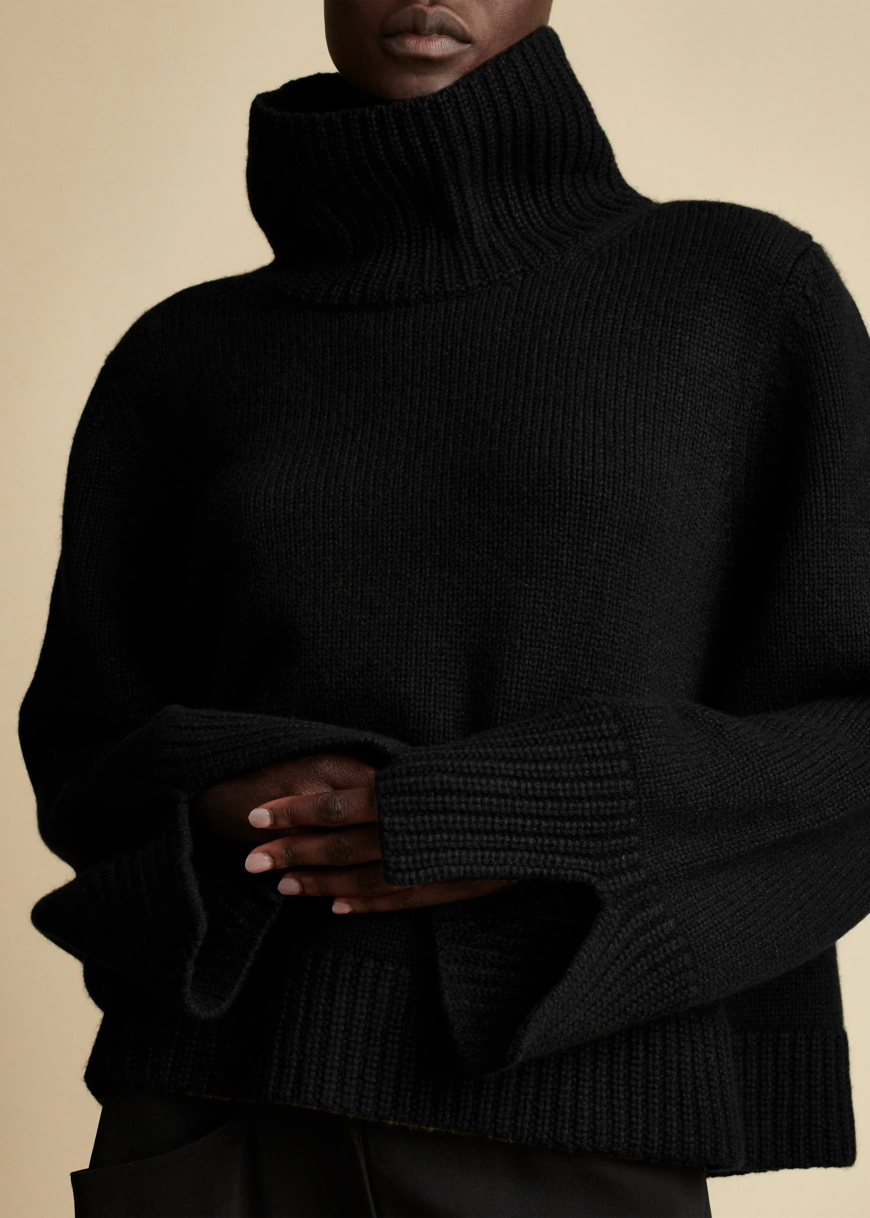The Marion Sweater in Black sold by KHAITE product image thumbnail 4