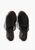 Marion Slide in Black Mesh sold by KHAITE