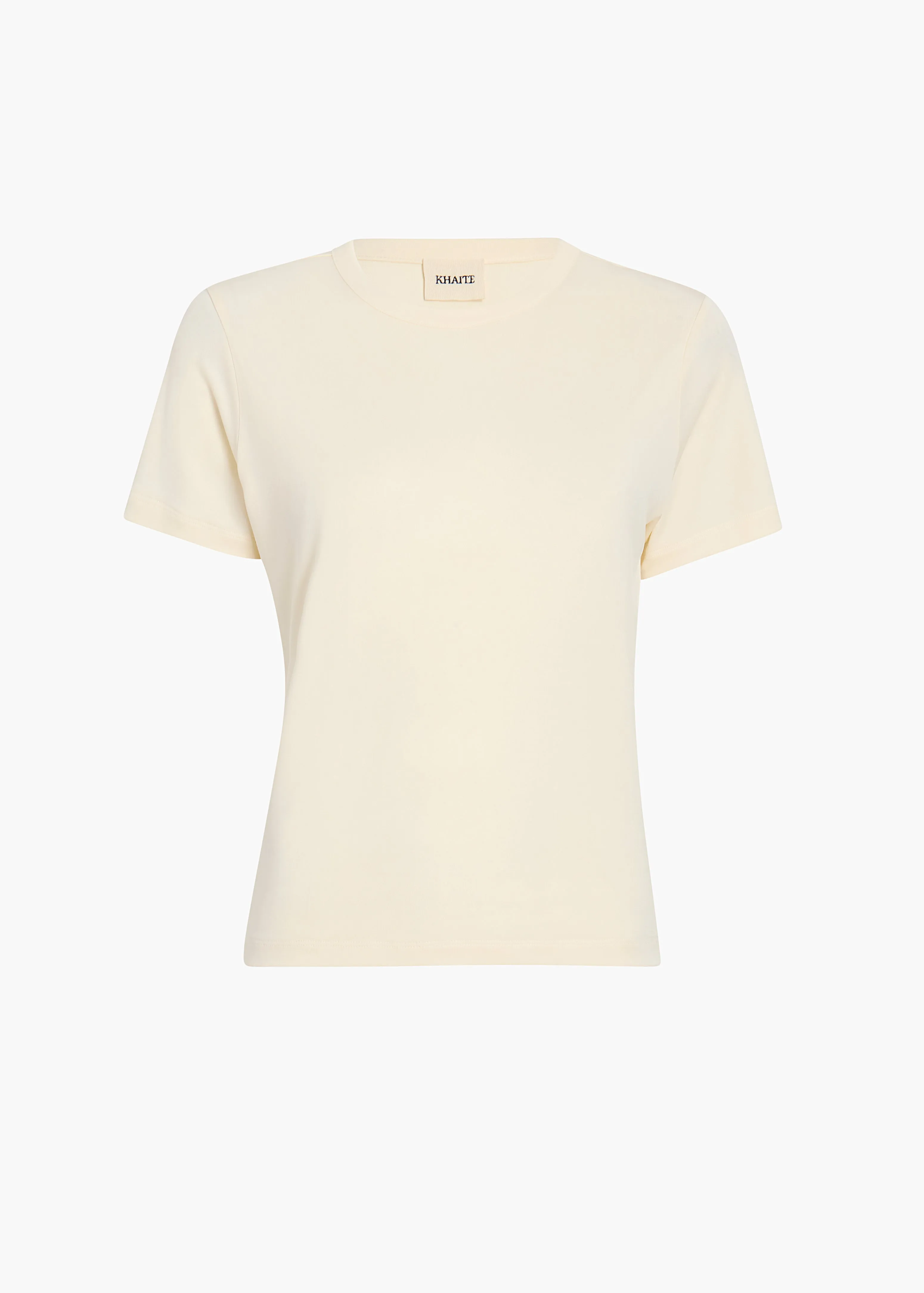 Emmylou T-Shirt in Cream Jersey sold by KHAITE