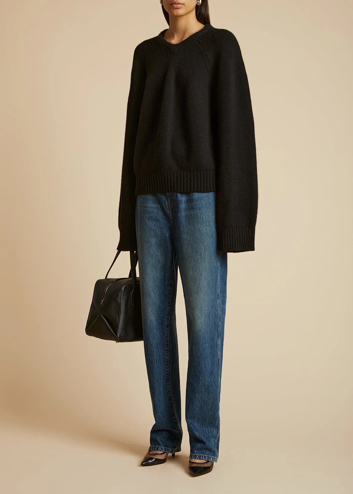 The Nalani Sweater in Black sold by KHAITE product image thumbnail 2