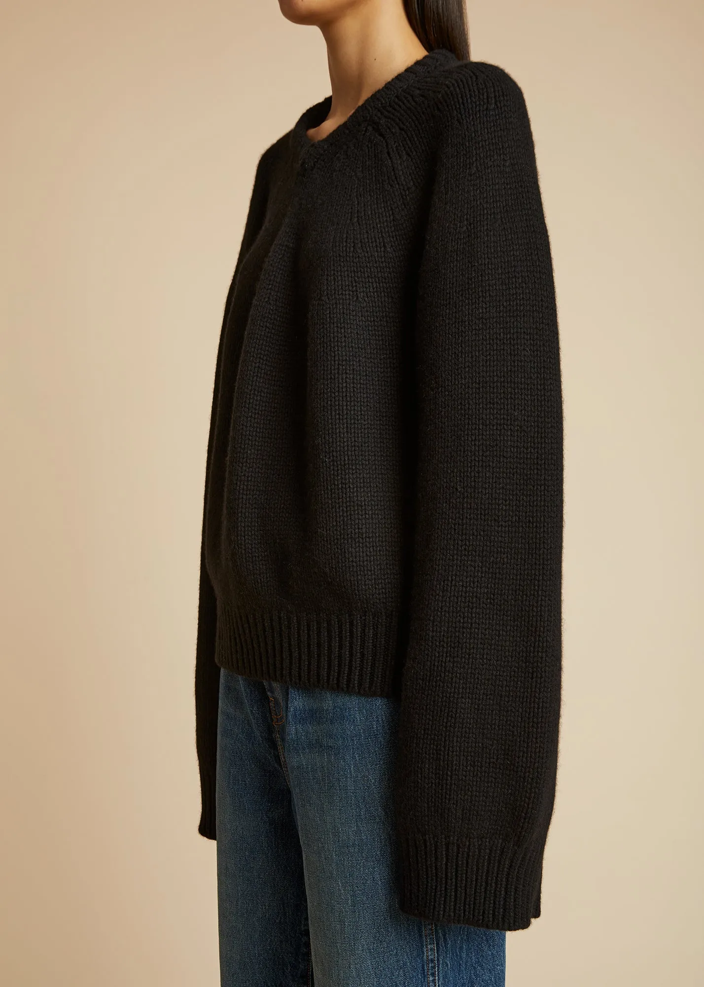 The Nalani Sweater in Black sold by KHAITE product image thumbnail 4