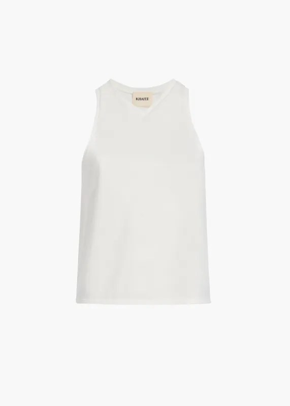 Netta Top in Cream sold by KHAITE