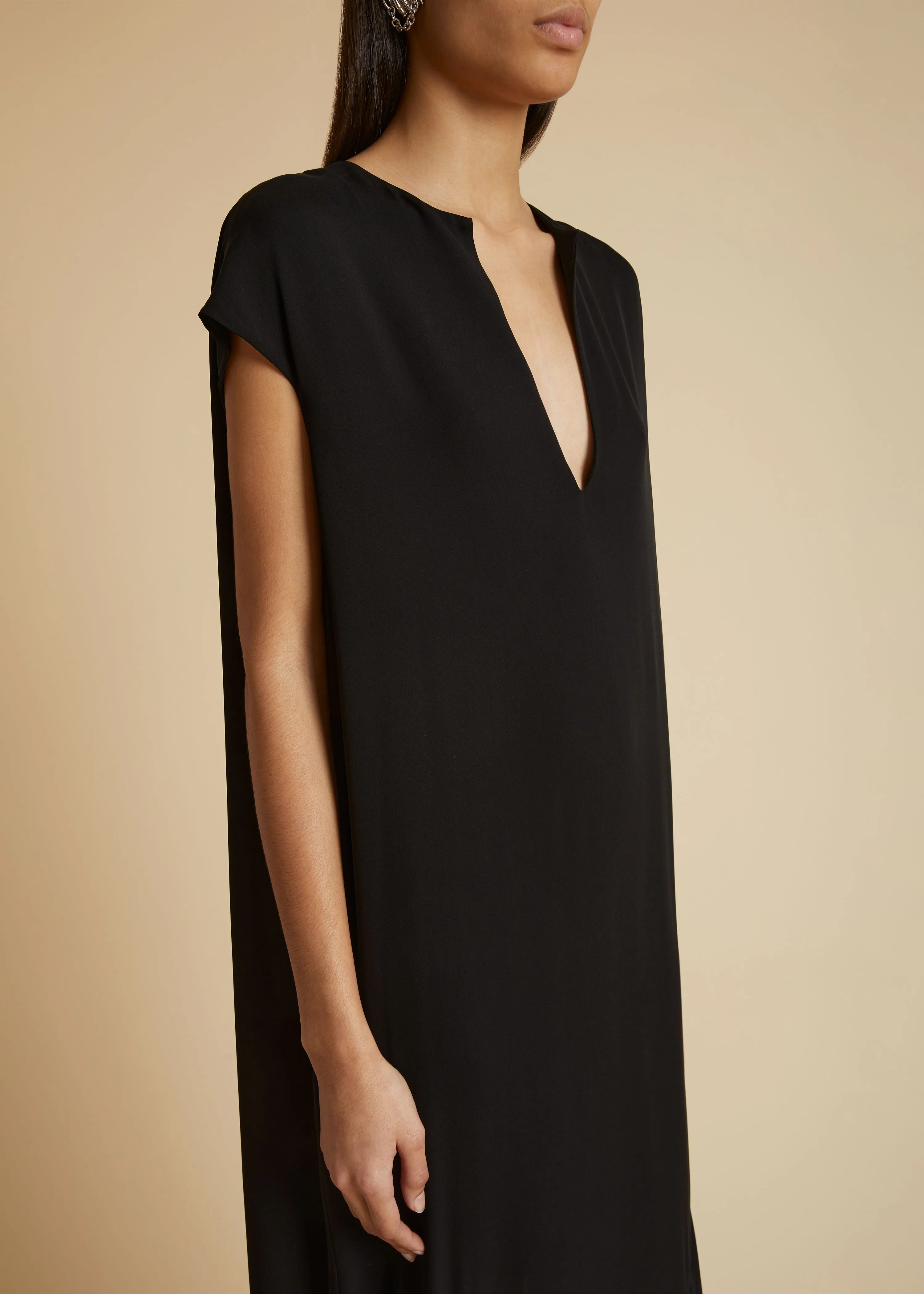 The Hobbs Dress in Black sold by KHAITE product image thumbnail 5
