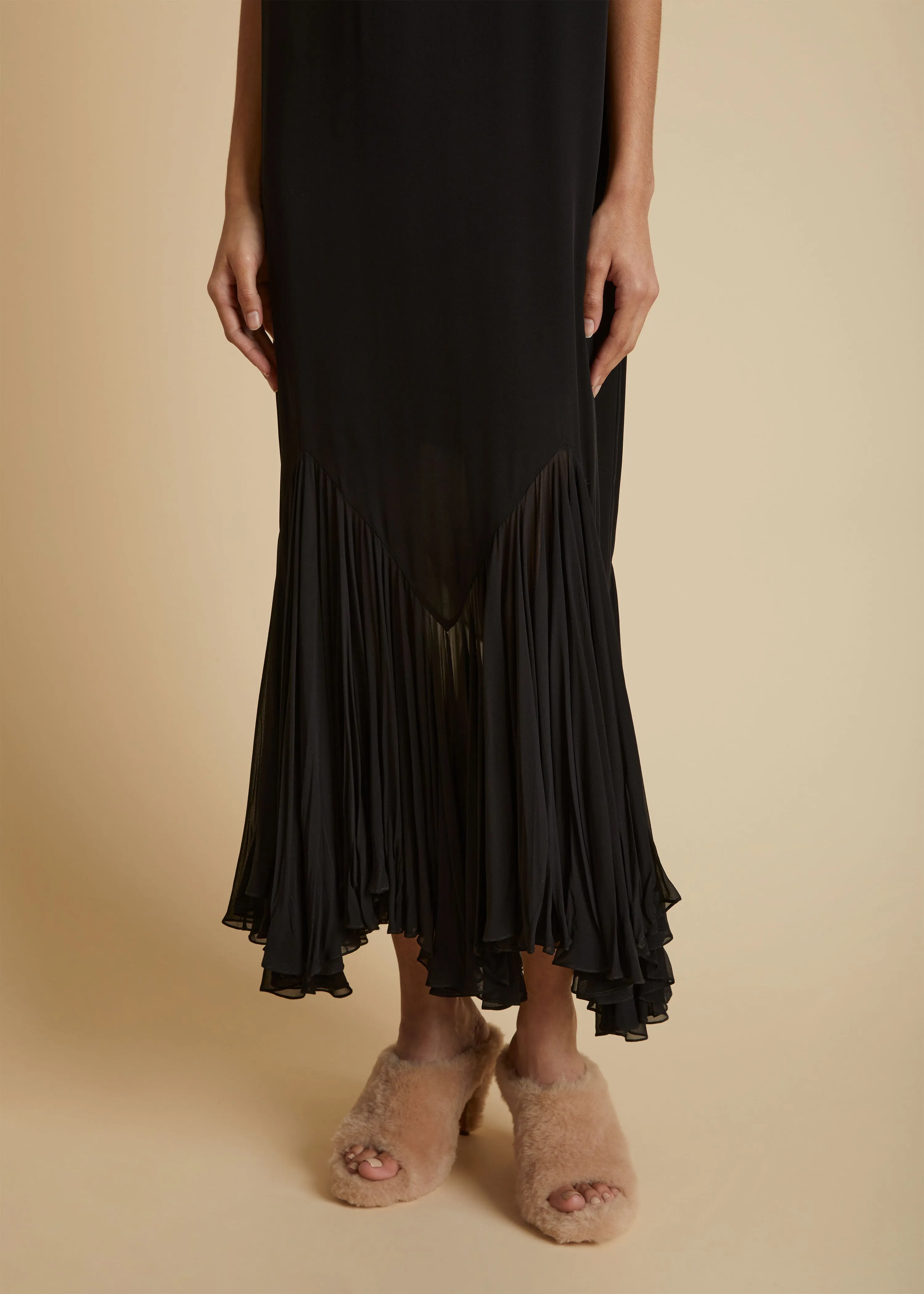 The Hobbs Dress in Black sold by KHAITE product image thumbnail 4