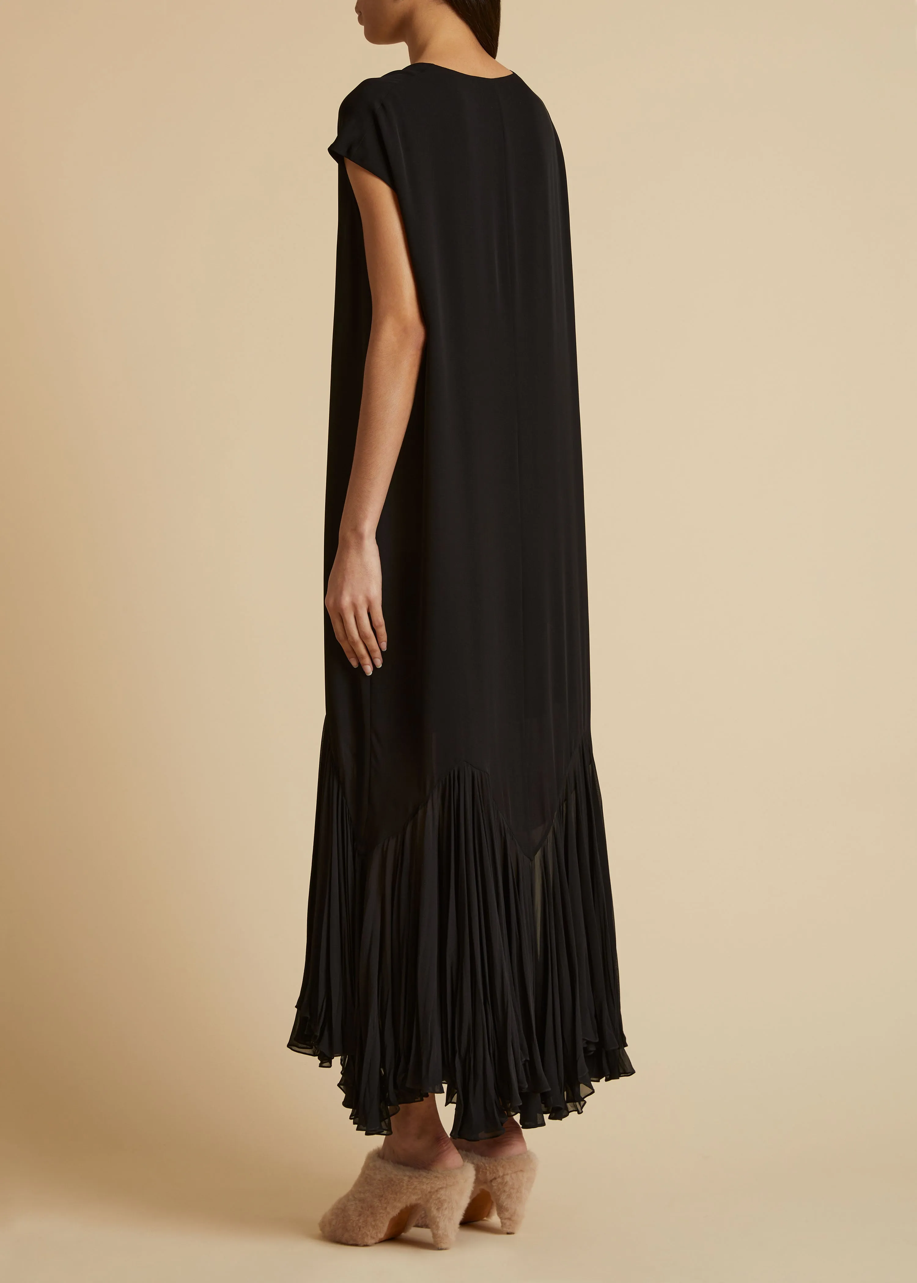 The Hobbs Dress in Black sold by KHAITE product image thumbnail 3