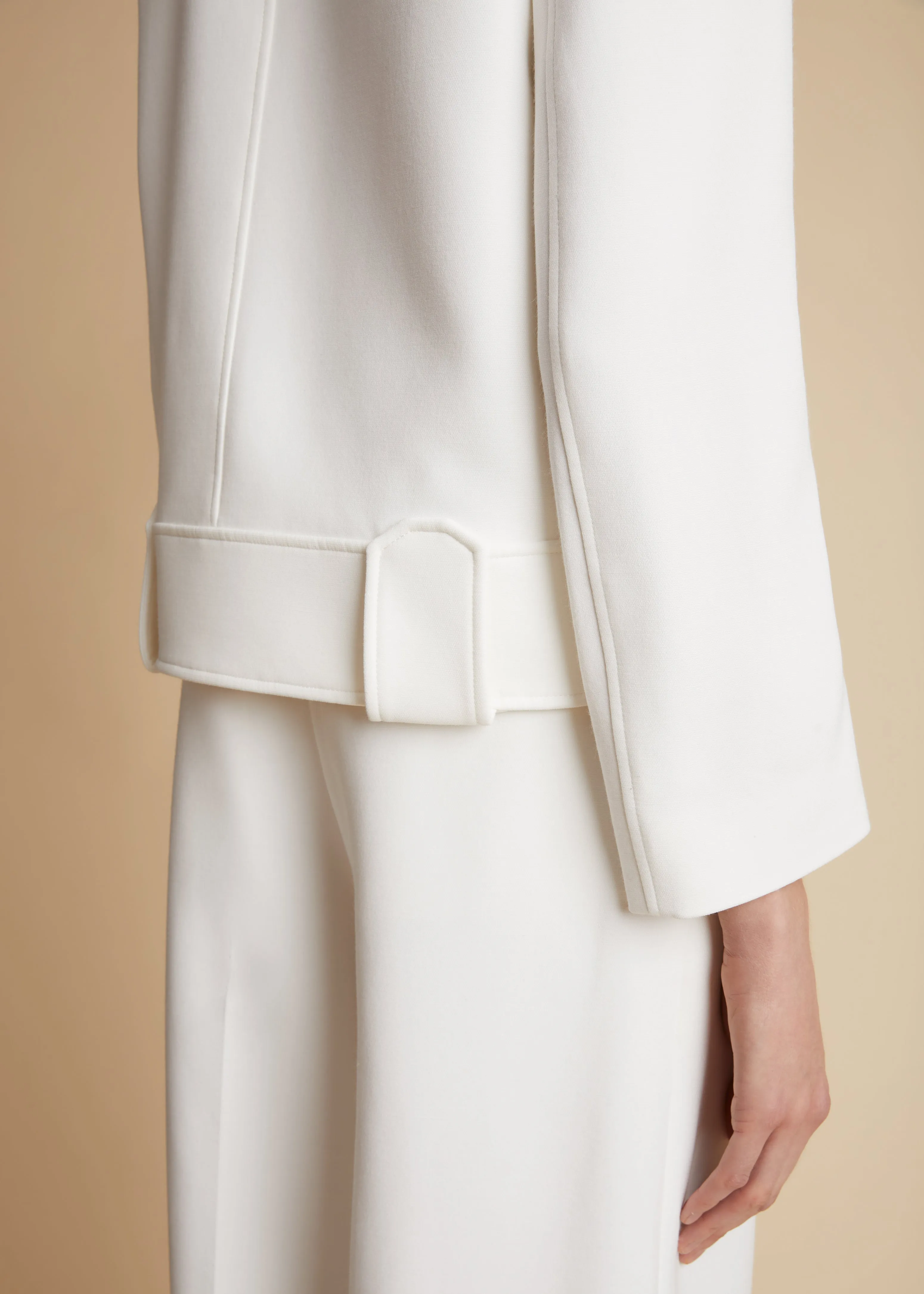 Laybin Jacket in Chalk sold by KHAITE product image thumbnail 5