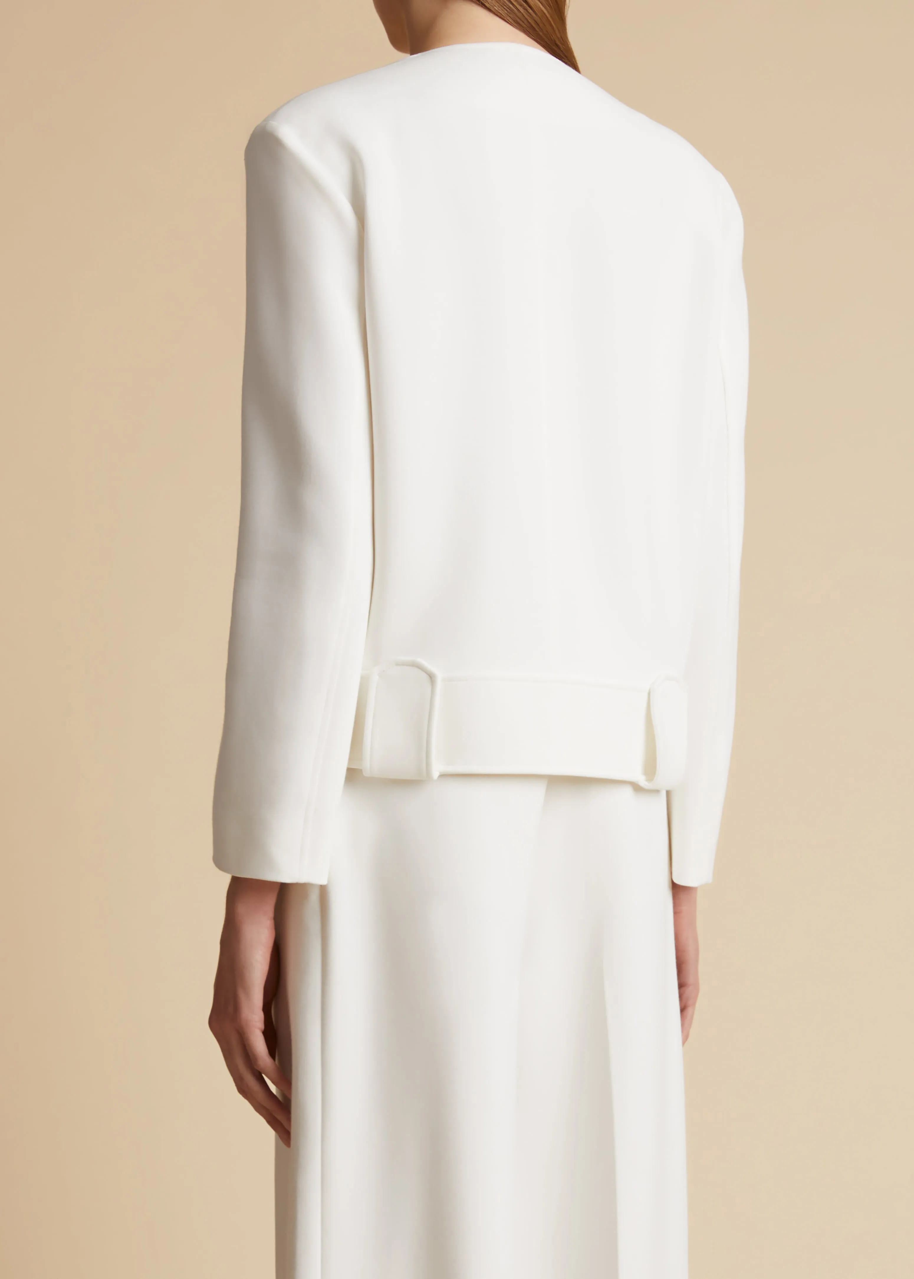 Laybin Jacket in Chalk sold by KHAITE product image thumbnail 4