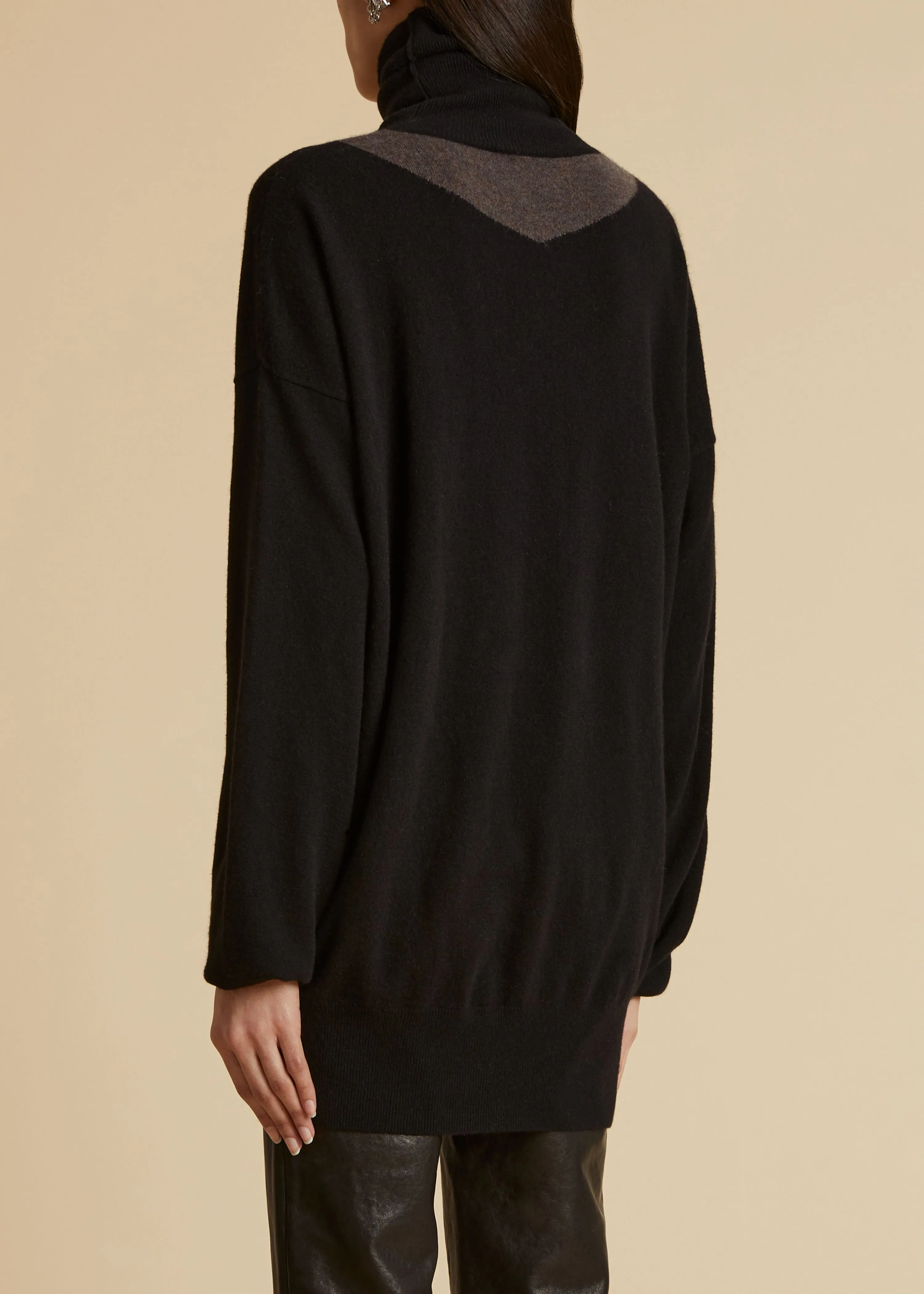 The Esmal Sweater in Black with Car Print sold by KHAITE product image thumbnail 3