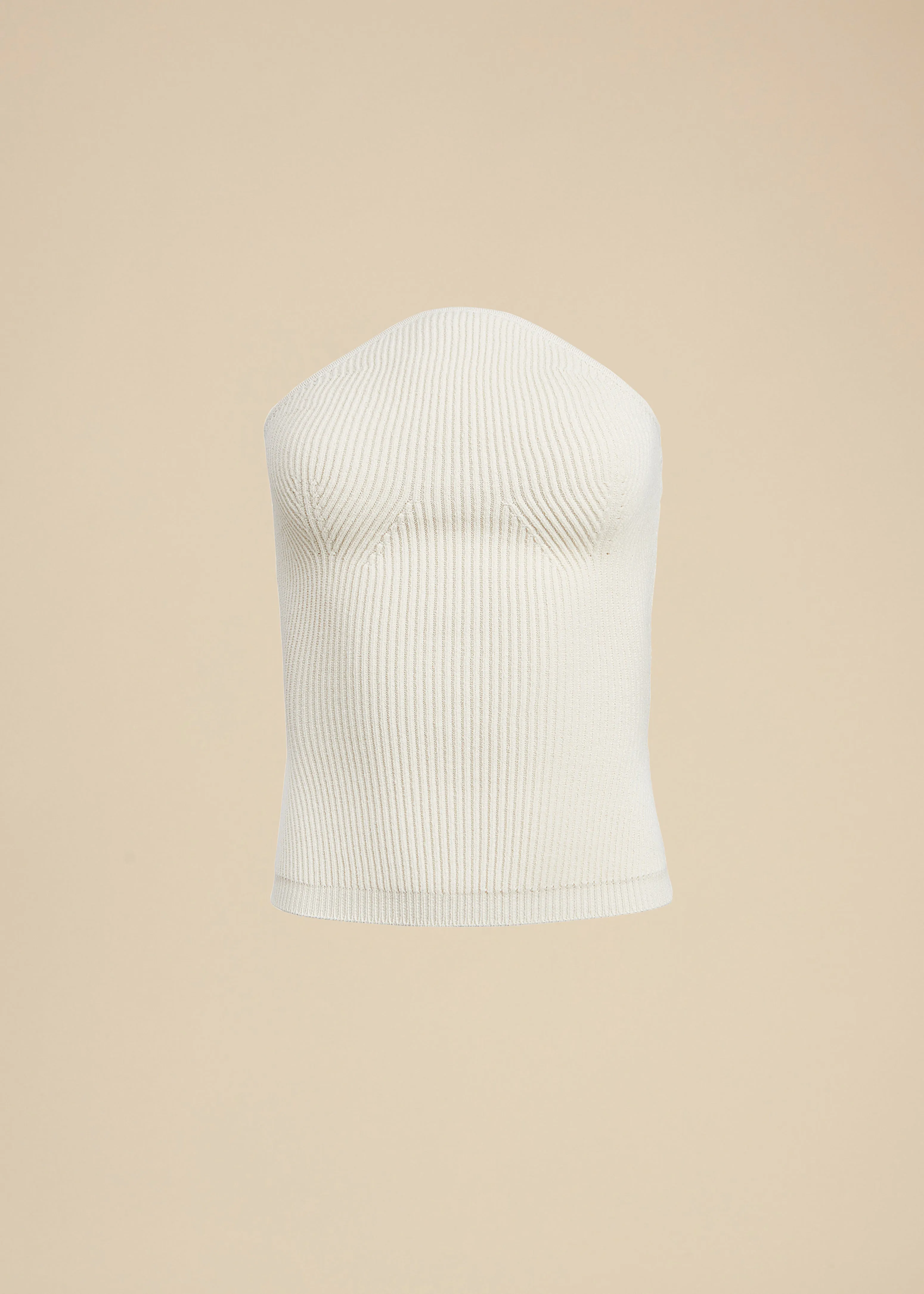 Jericho Top in Ivory sold by KHAITE