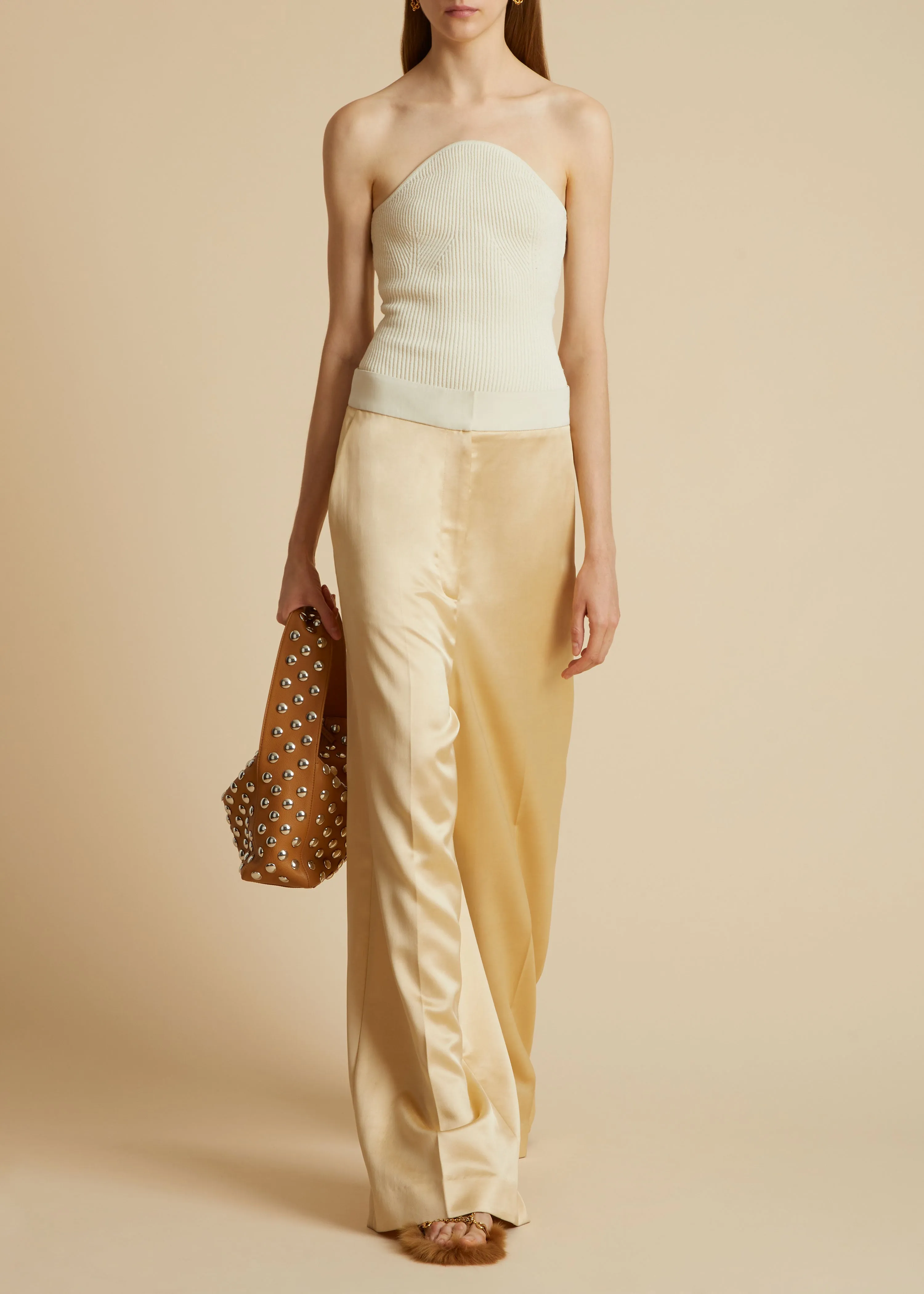 Jericho Top in Ivory sold by KHAITE product image thumbnail 2