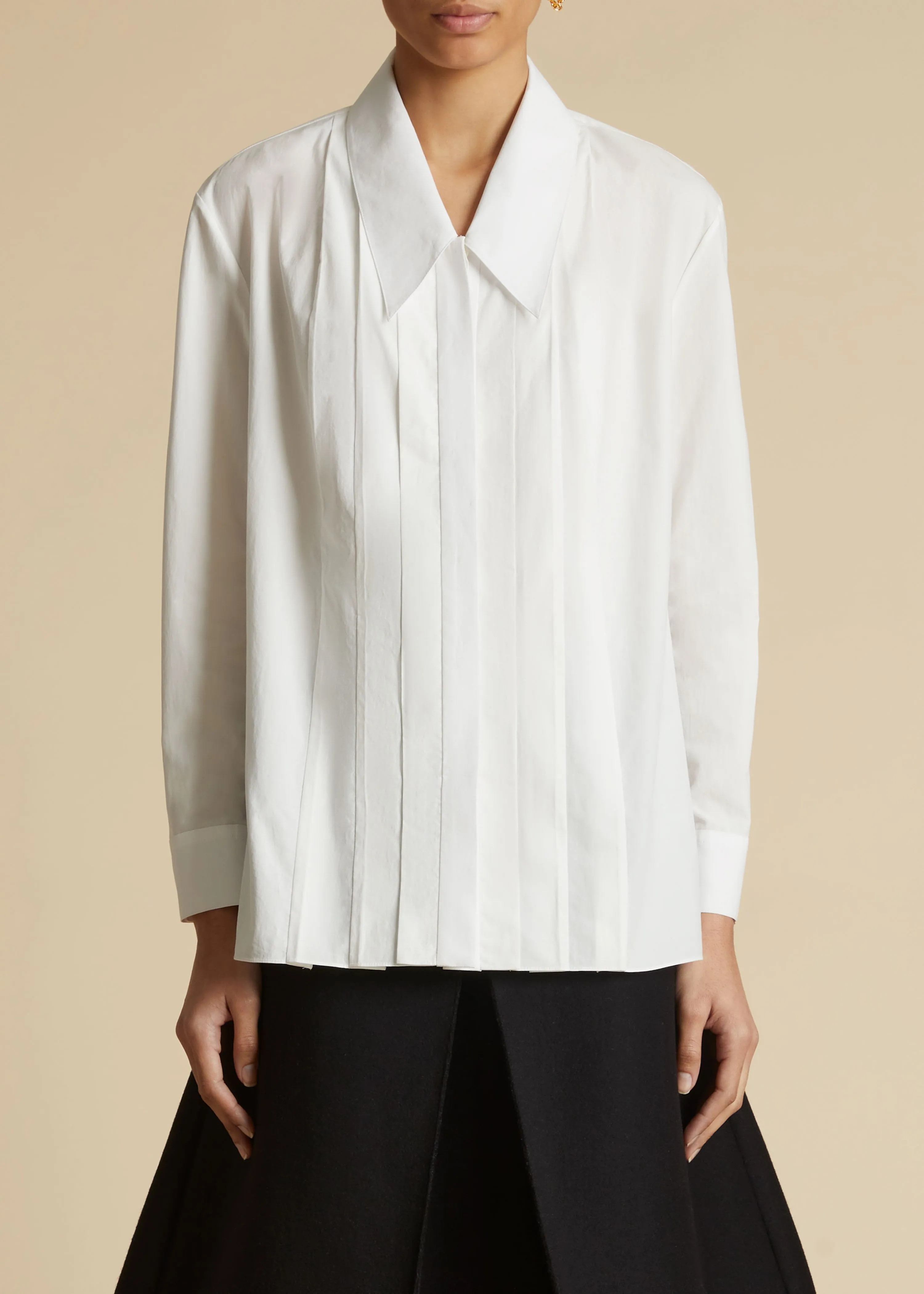 The Dorian Top in White sold by KHAITE product image thumbnail 2
