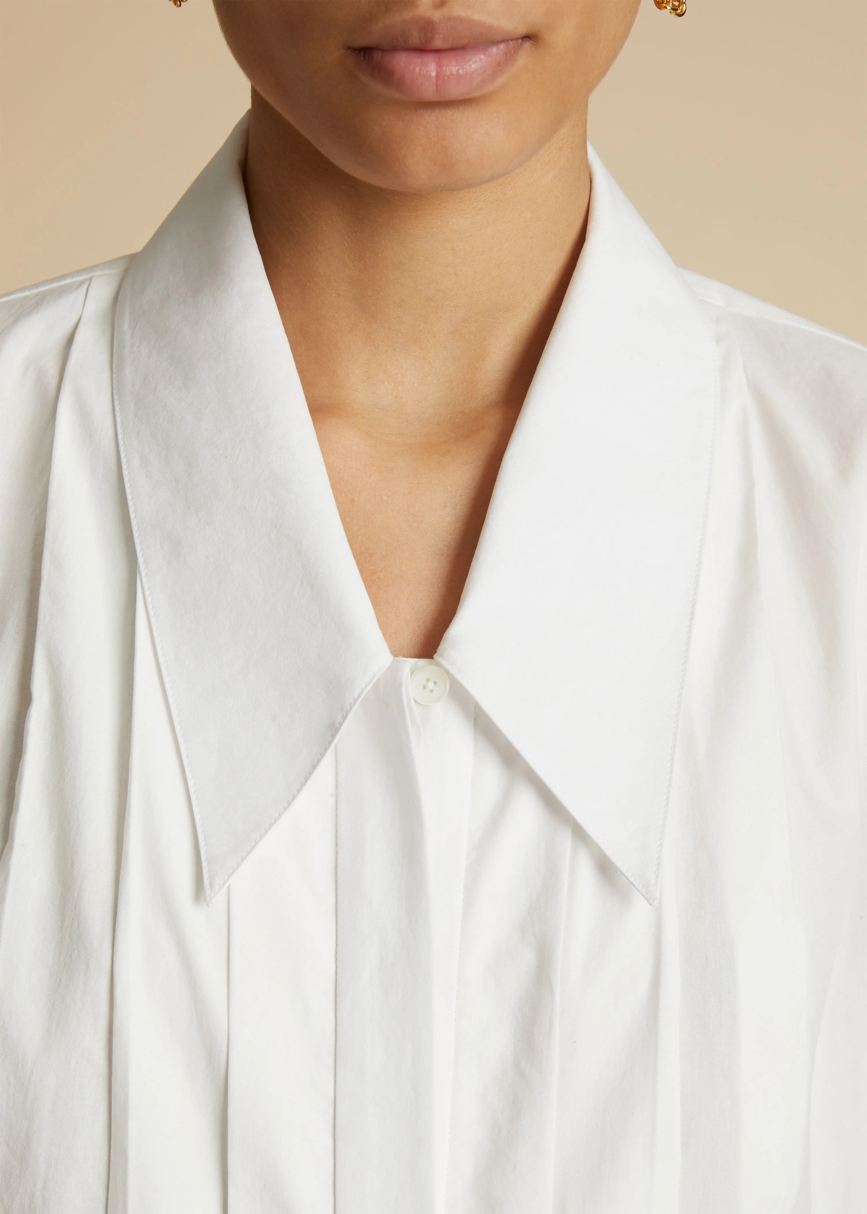 The Dorian Top in White sold by KHAITE product image thumbnail 5