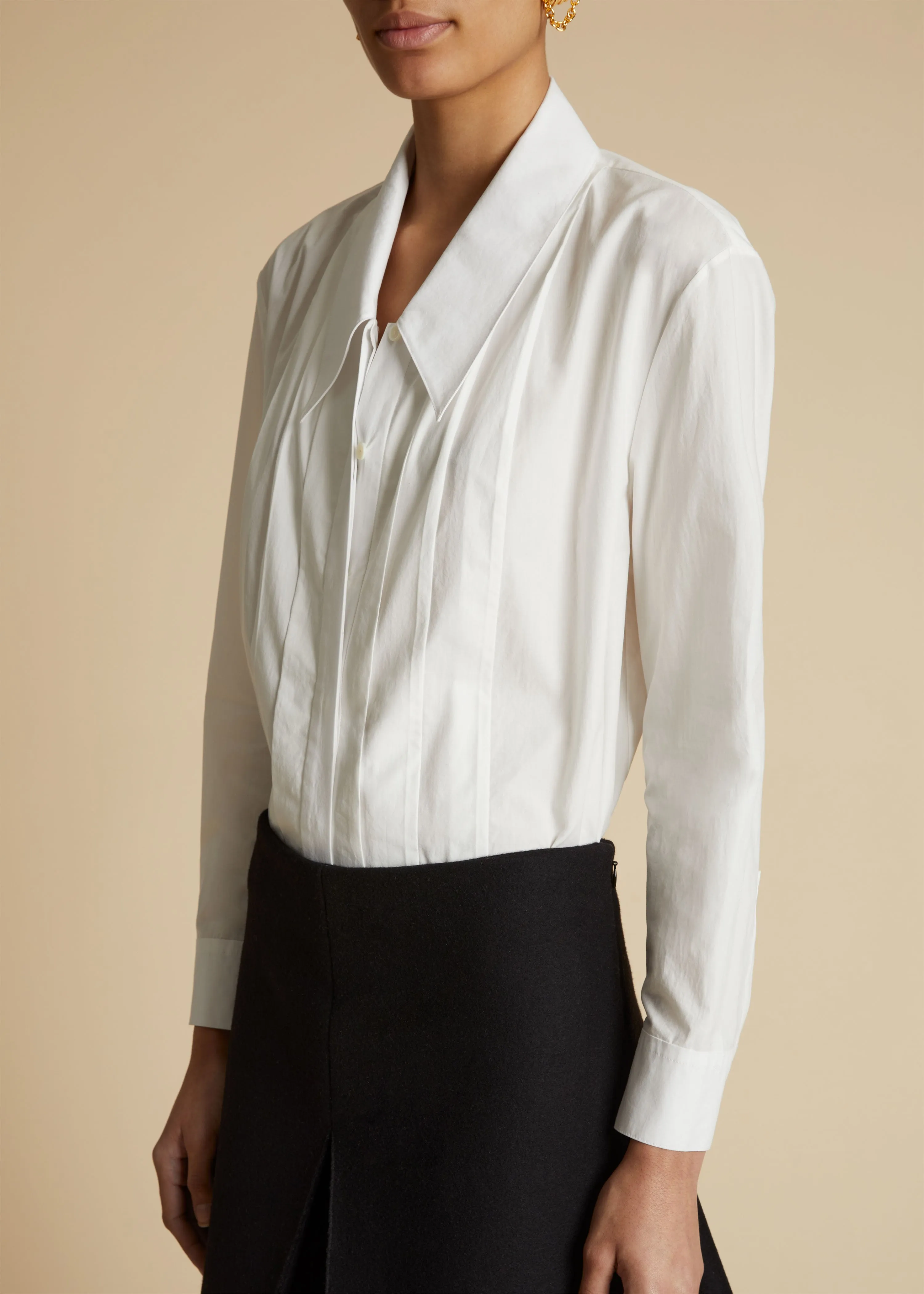 The Dorian Top in White sold by KHAITE product image thumbnail 3