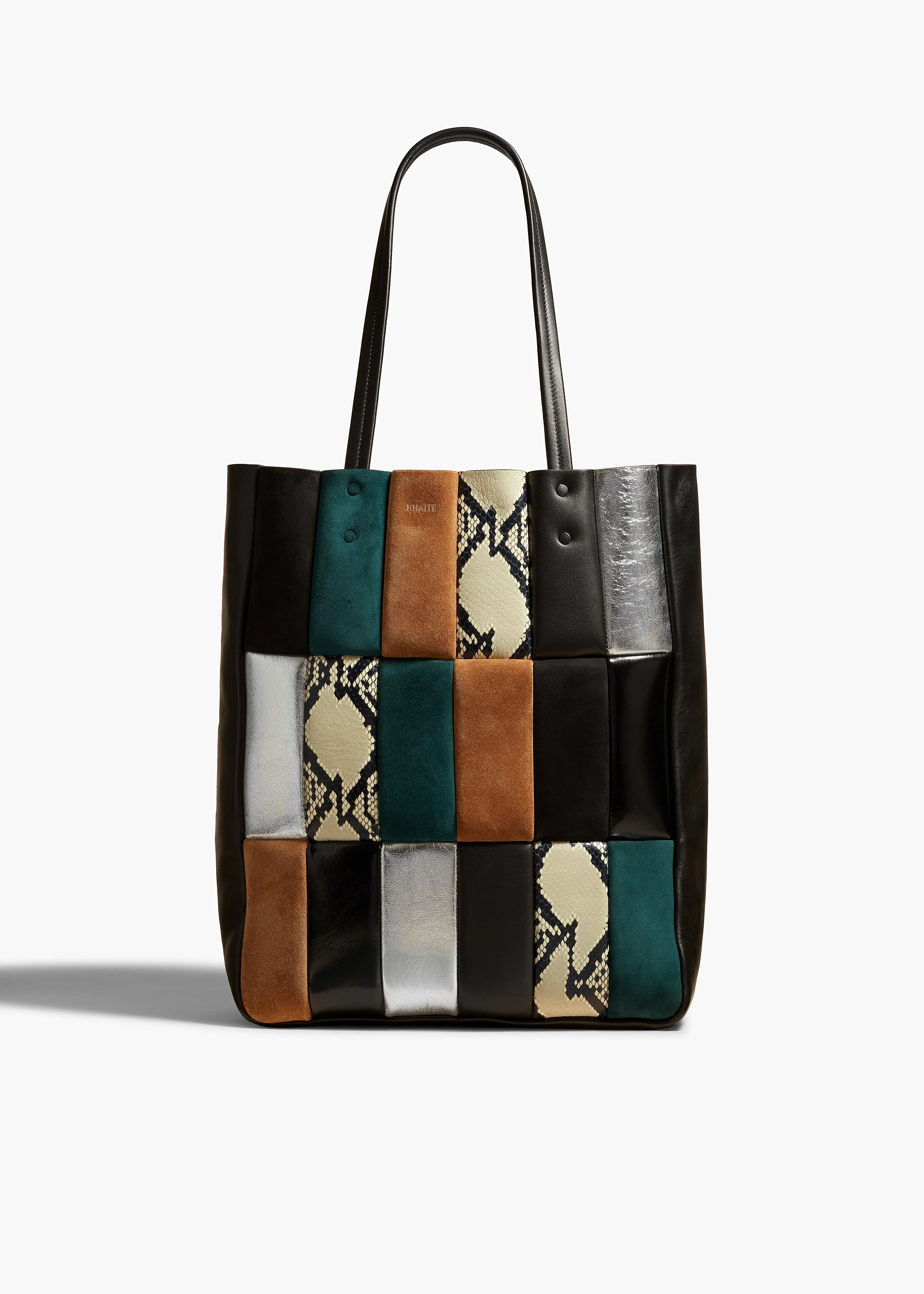 Zoe Tote in Black Multi Leather sold by KHAITE