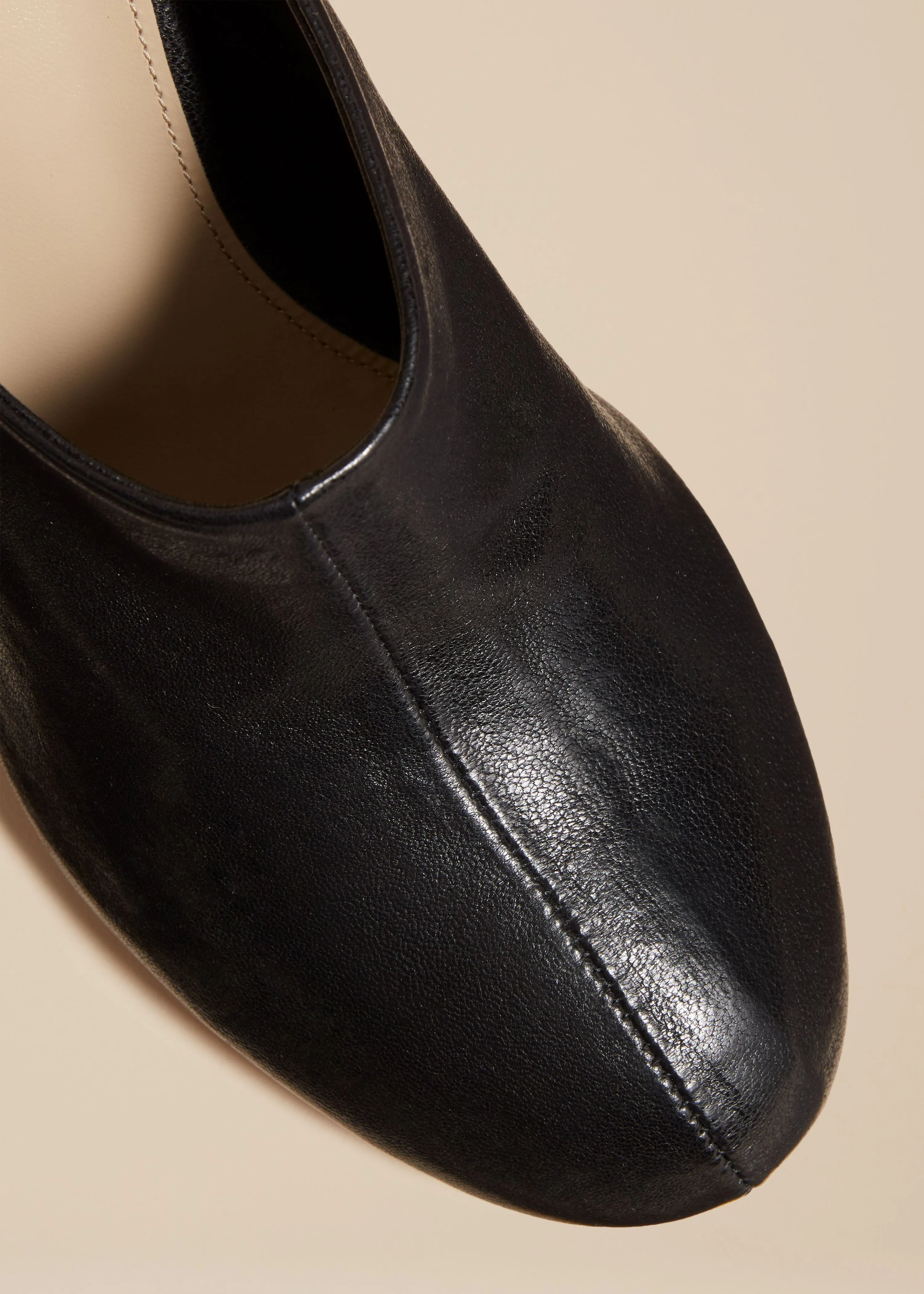 The Apollo Wedge Mule in Black Leather sold by KHAITE product image thumbnail 4