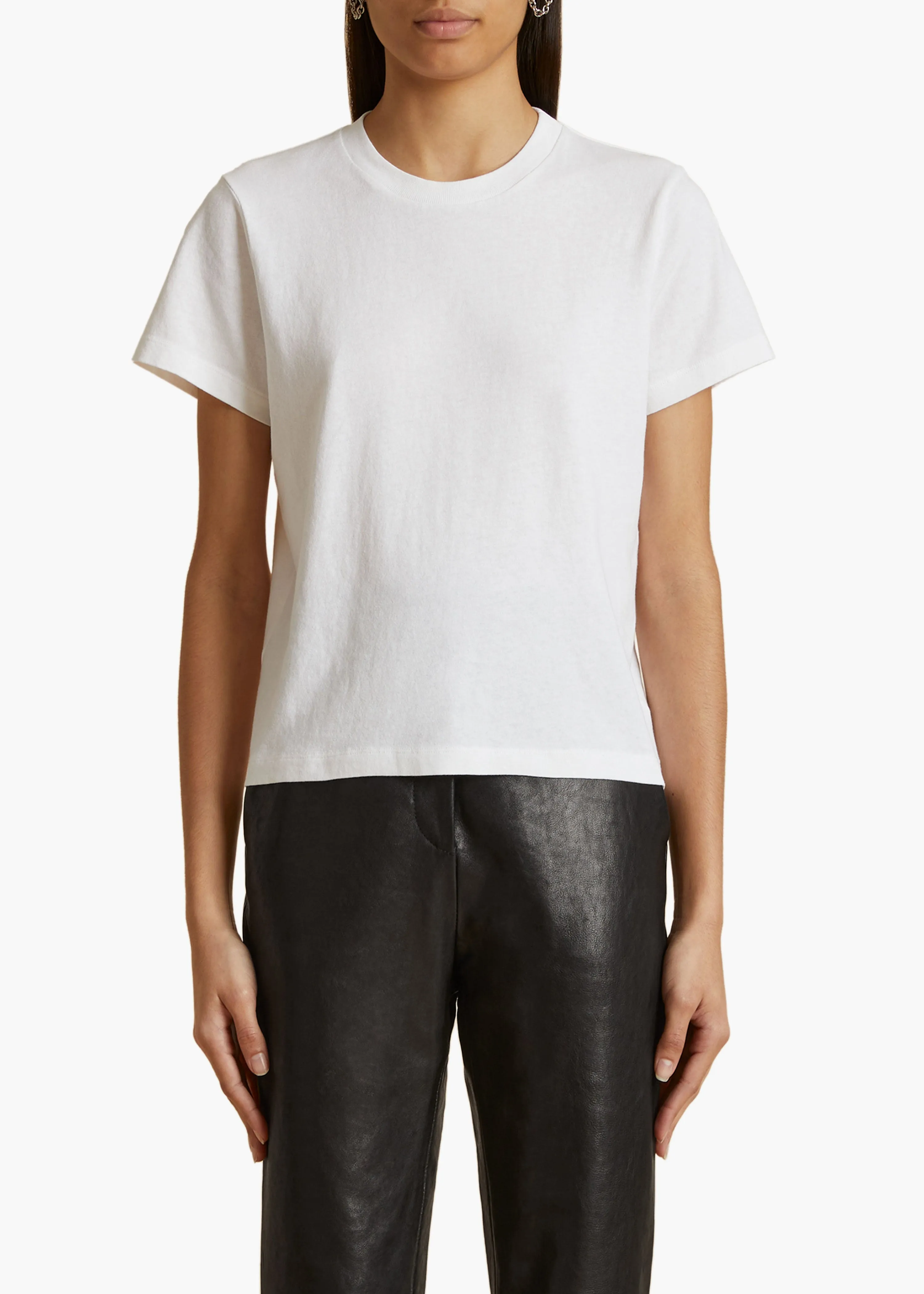 Emmylou T-Shirt in White sold by KHAITE product image thumbnail 2