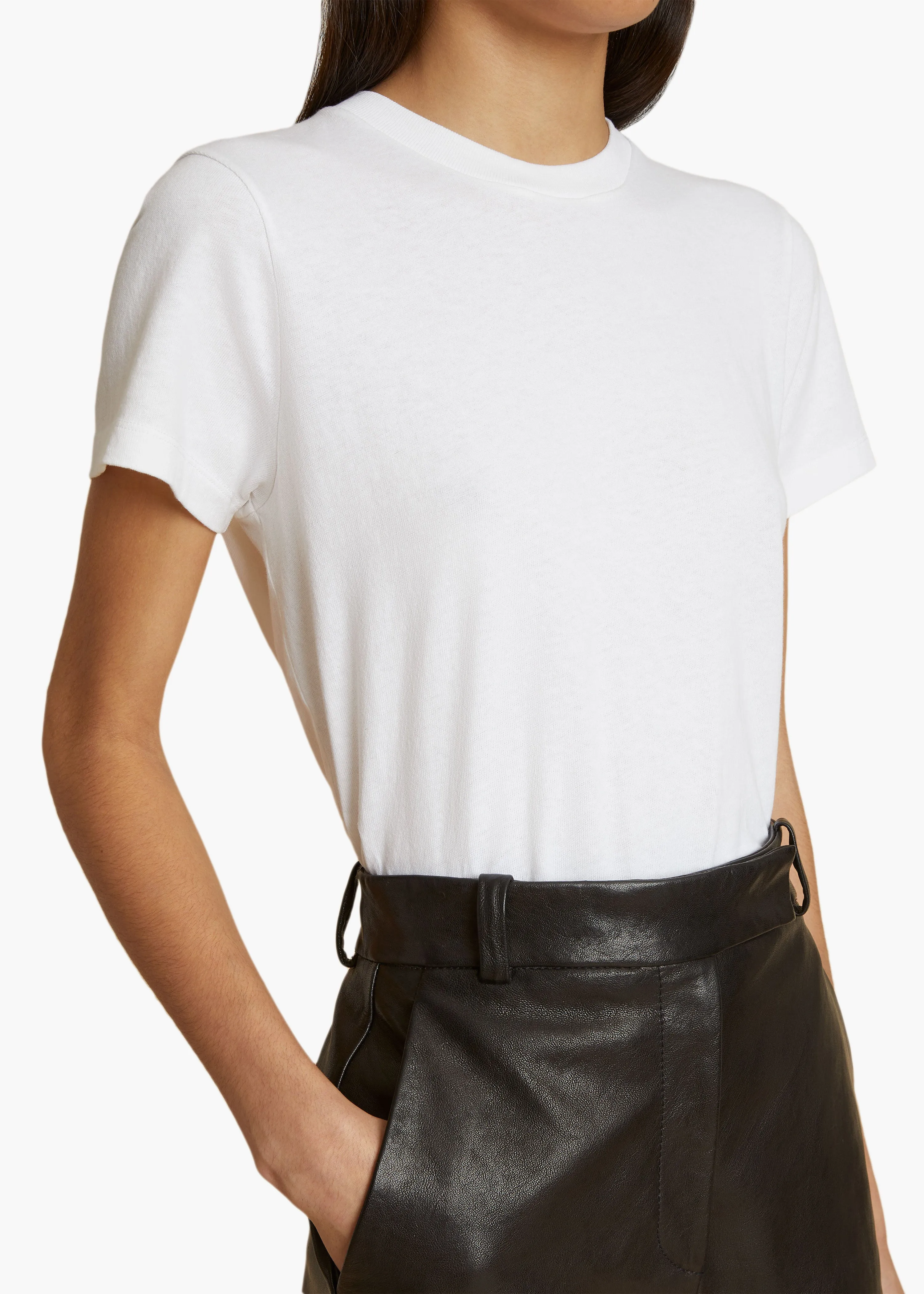 Emmylou T-Shirt in White sold by KHAITE product image thumbnail 5