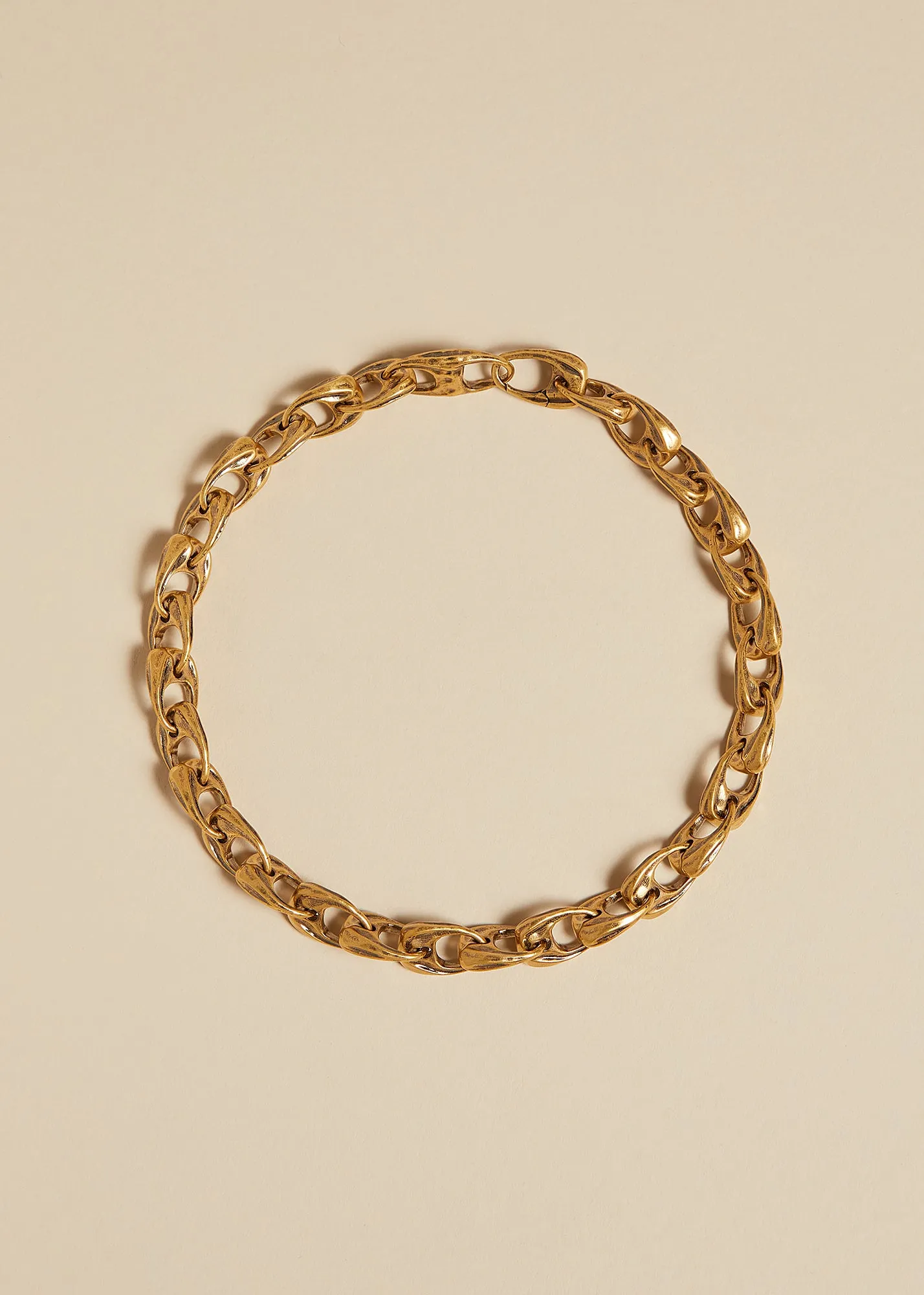Olivia Chain Necklace in Antique Gold sold by KHAITE product image thumbnail 2