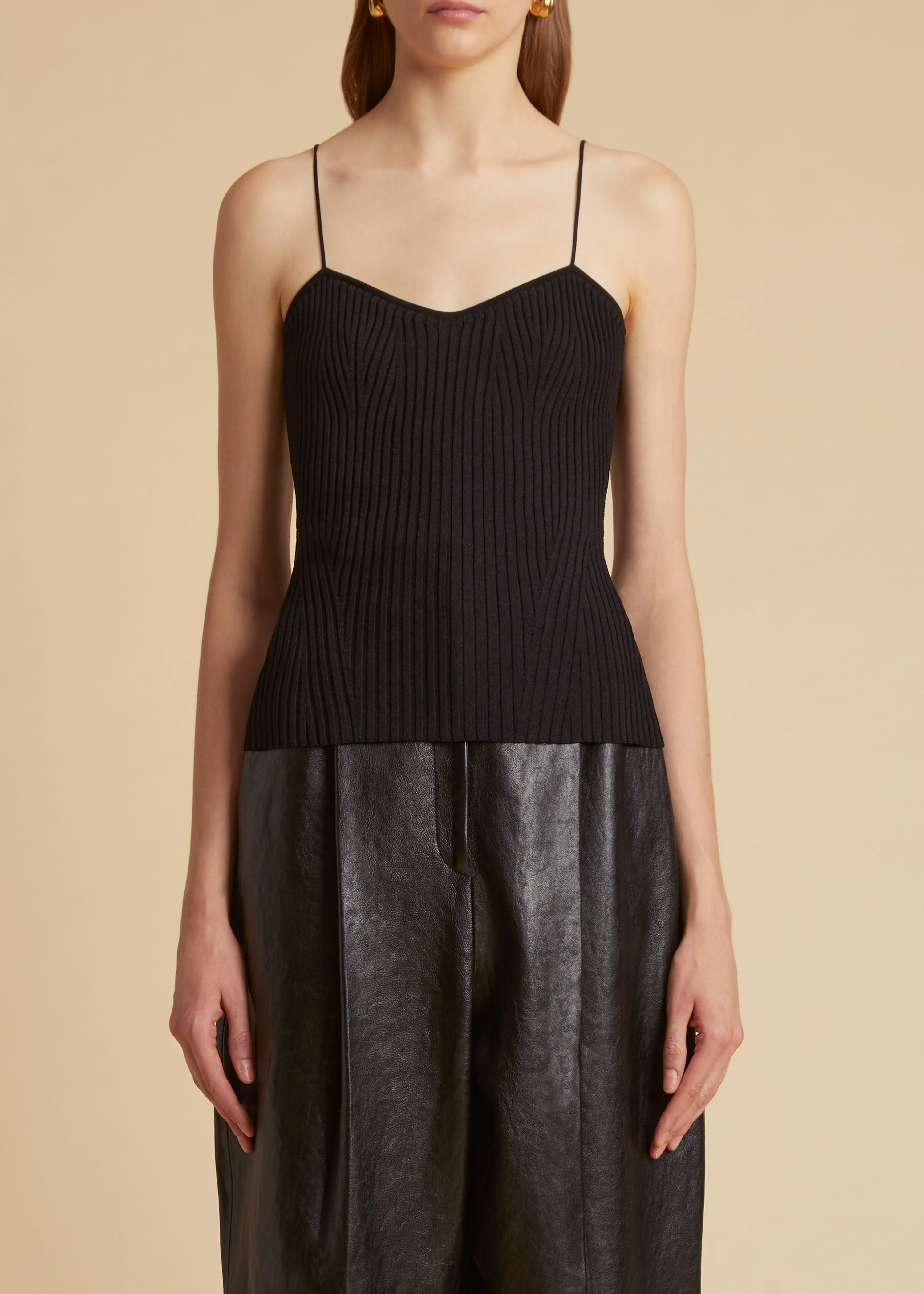 Ziggy Top in Black sold by KHAITE product image thumbnail 3