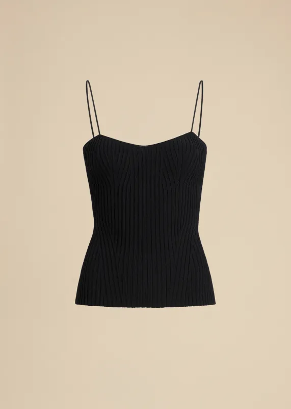 Ziggy Top in Black sold by KHAITE