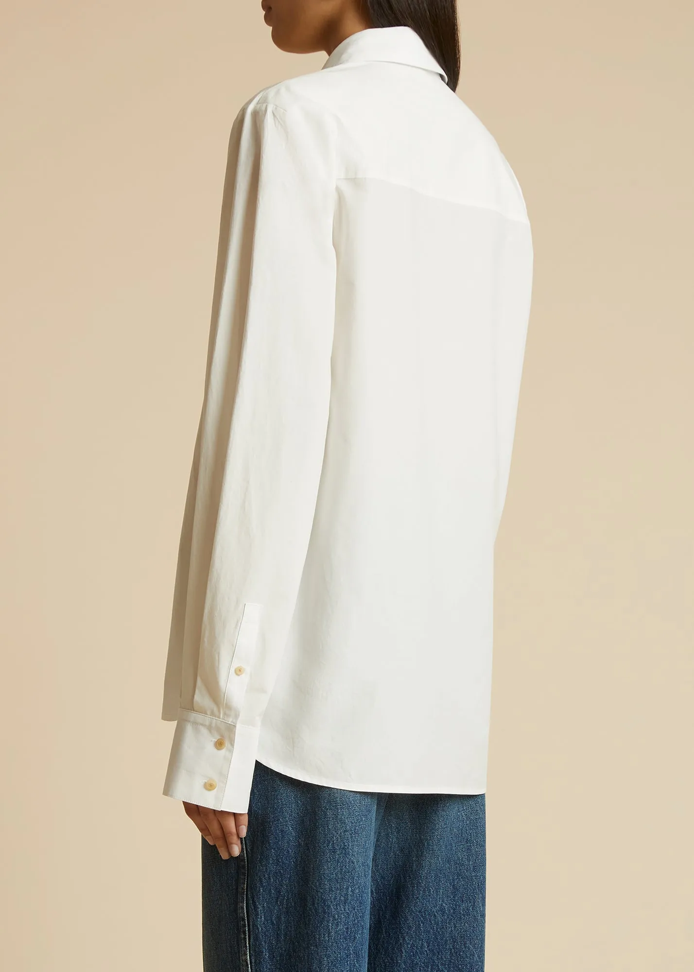 The Minta Top in White sold by KHAITE product image thumbnail 3