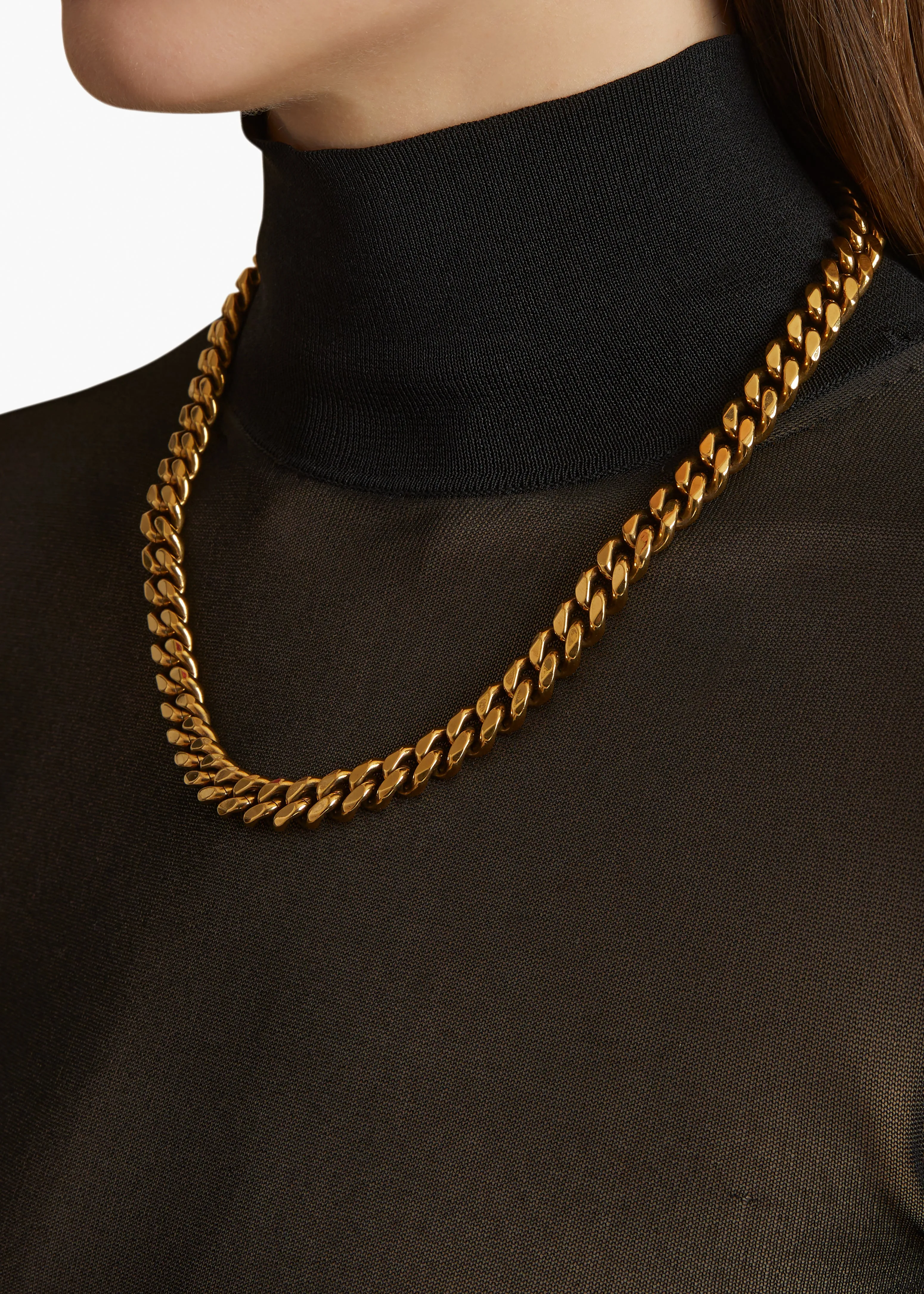 Elio Chain Necklace in Antique Gold sold by KHAITE product image thumbnail 3