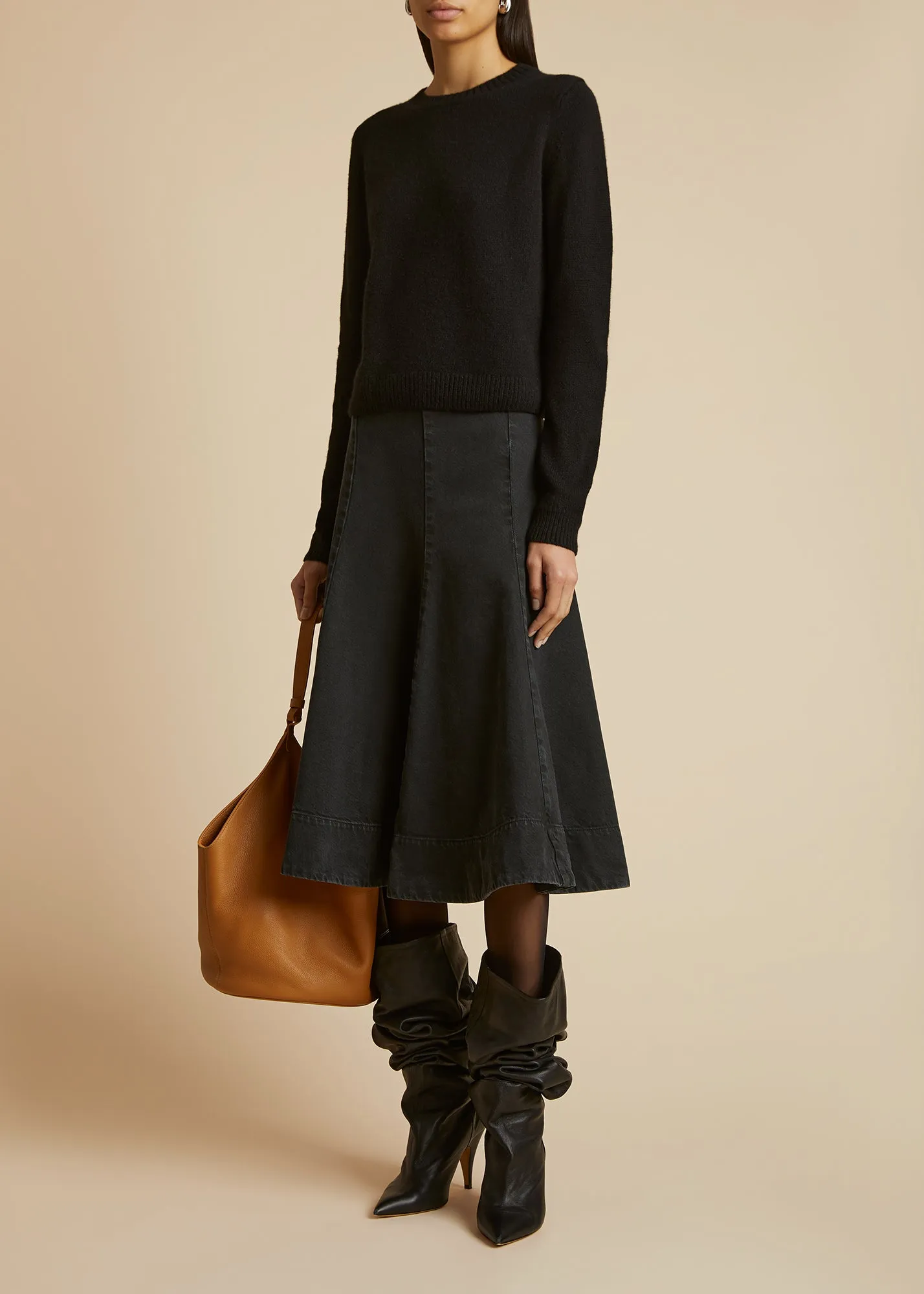 Diletta Sweater in Black sold by KHAITE product image thumbnail 3