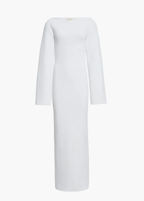 THE AMELIA CARDIGAN in Powder made by KHAITE