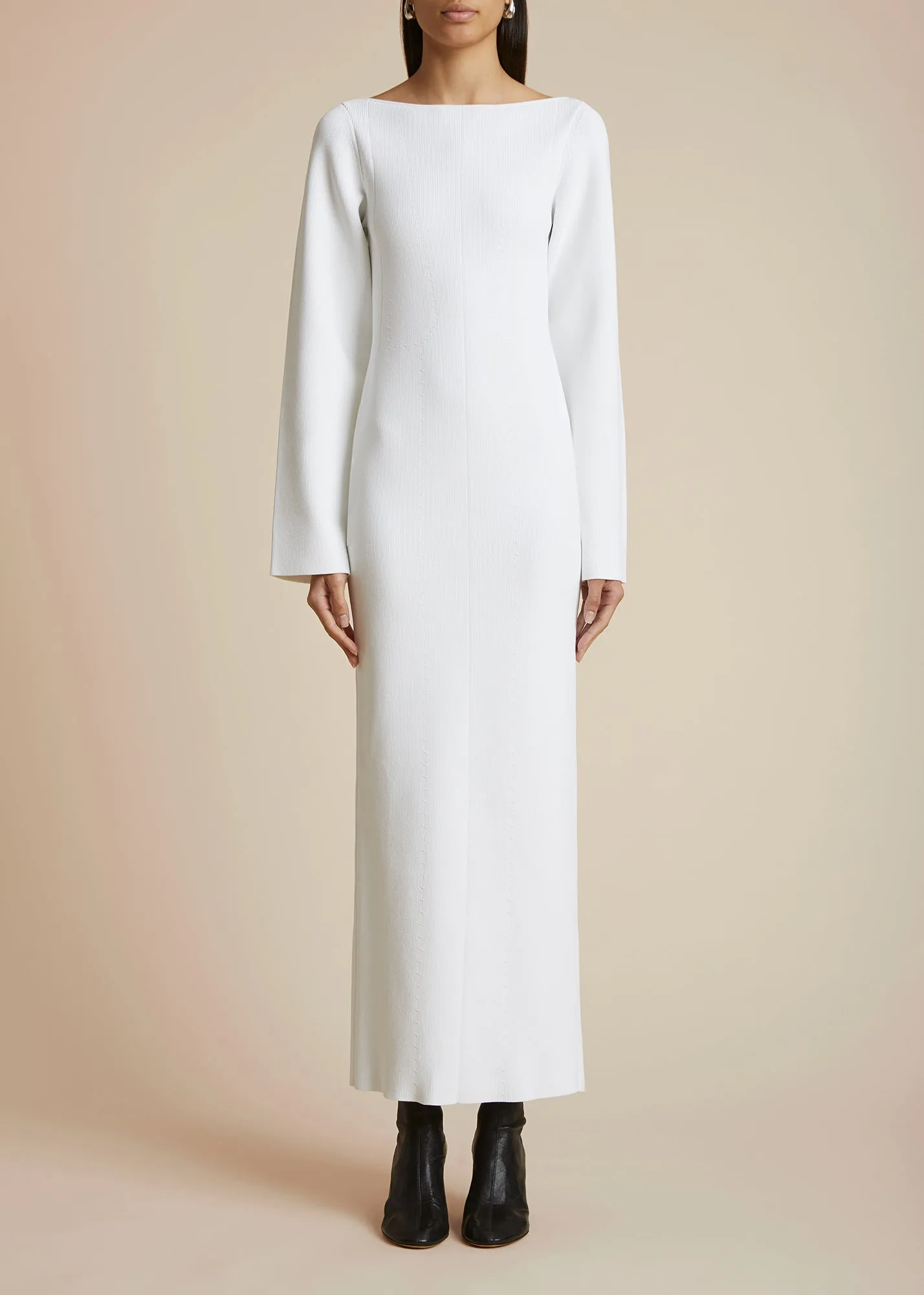 THE AMELIA CARDIGAN in Powder sold by KHAITE product image thumbnail 2