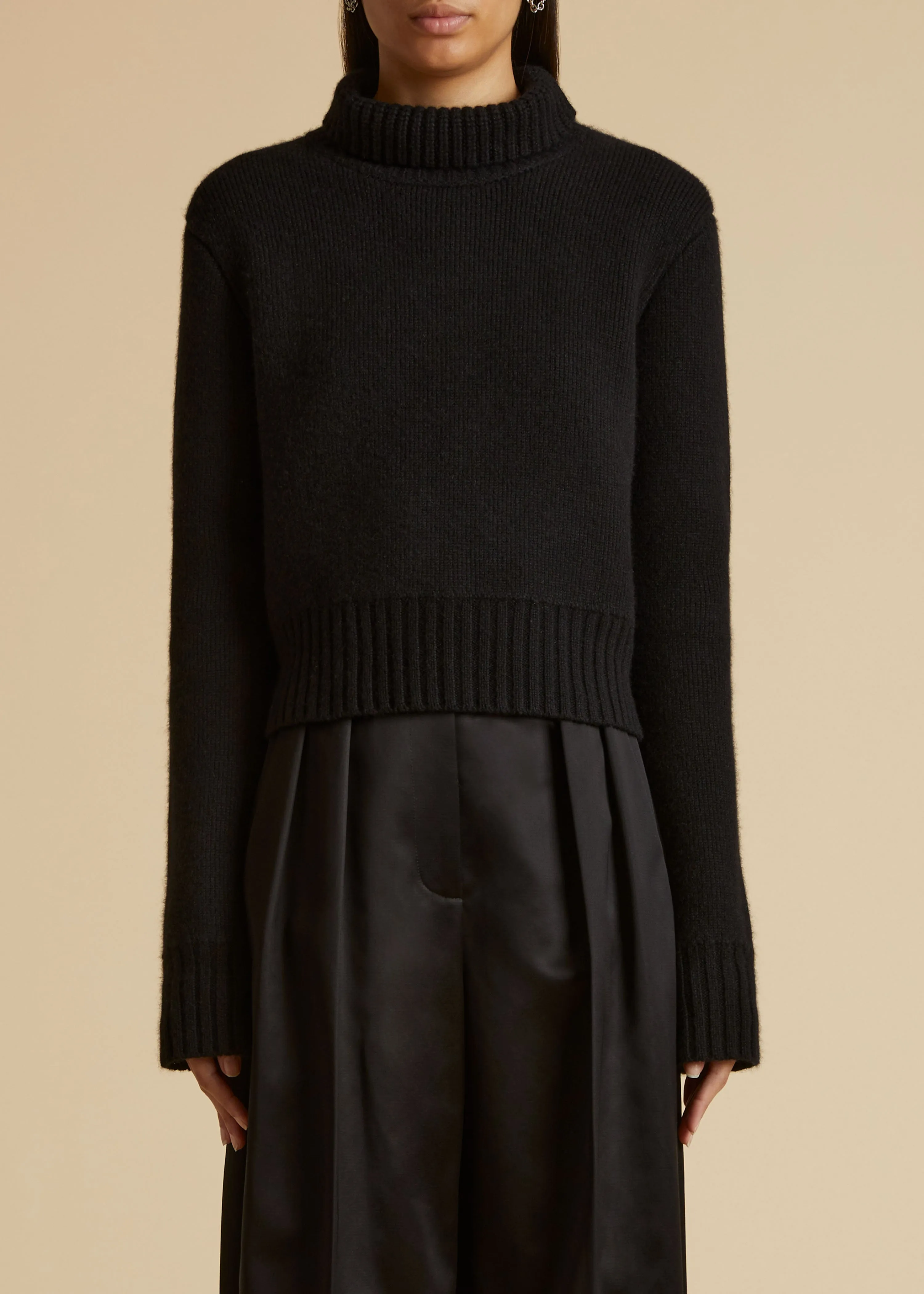 The Jovie Sweater in Black sold by KHAITE product image thumbnail 2