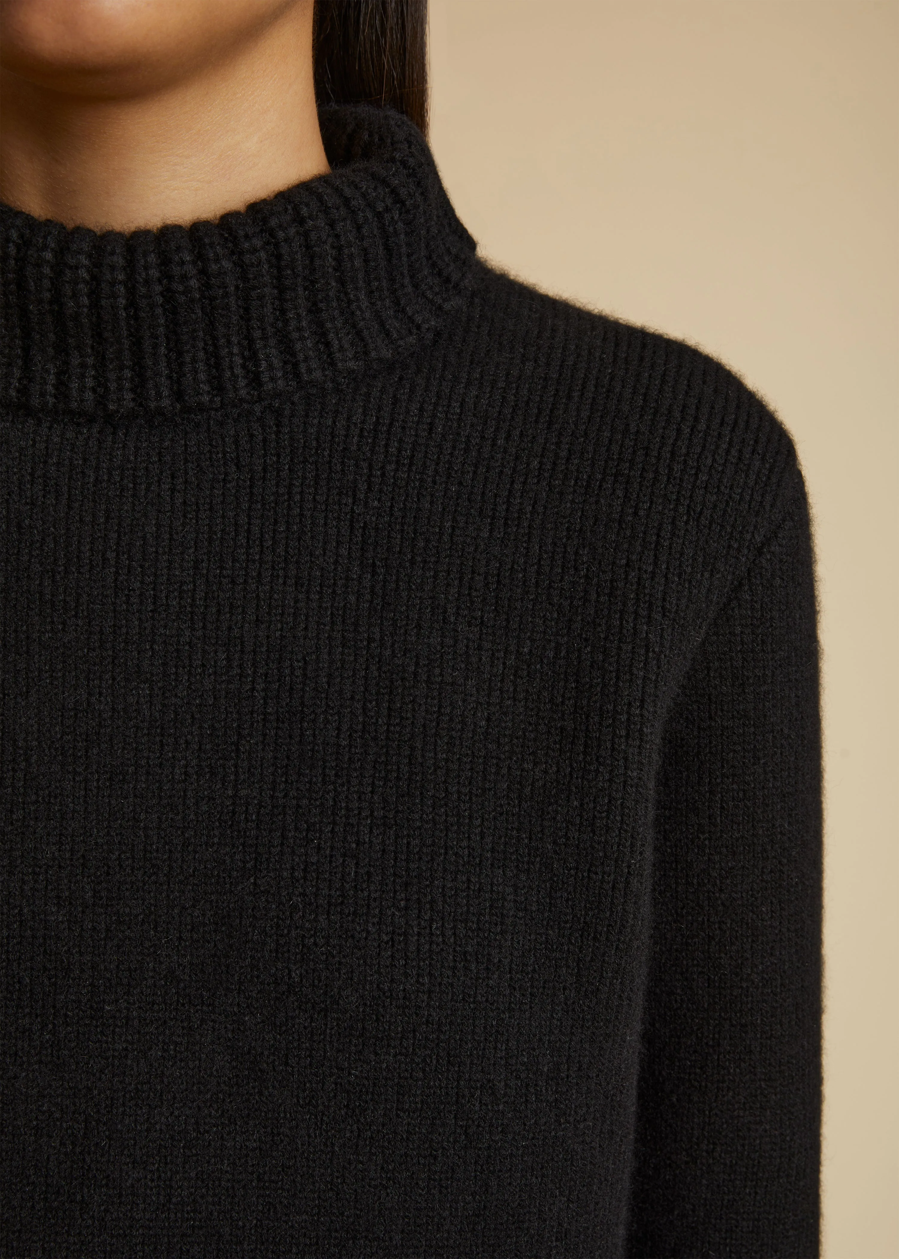The Jovie Sweater in Black sold by KHAITE product image thumbnail 5