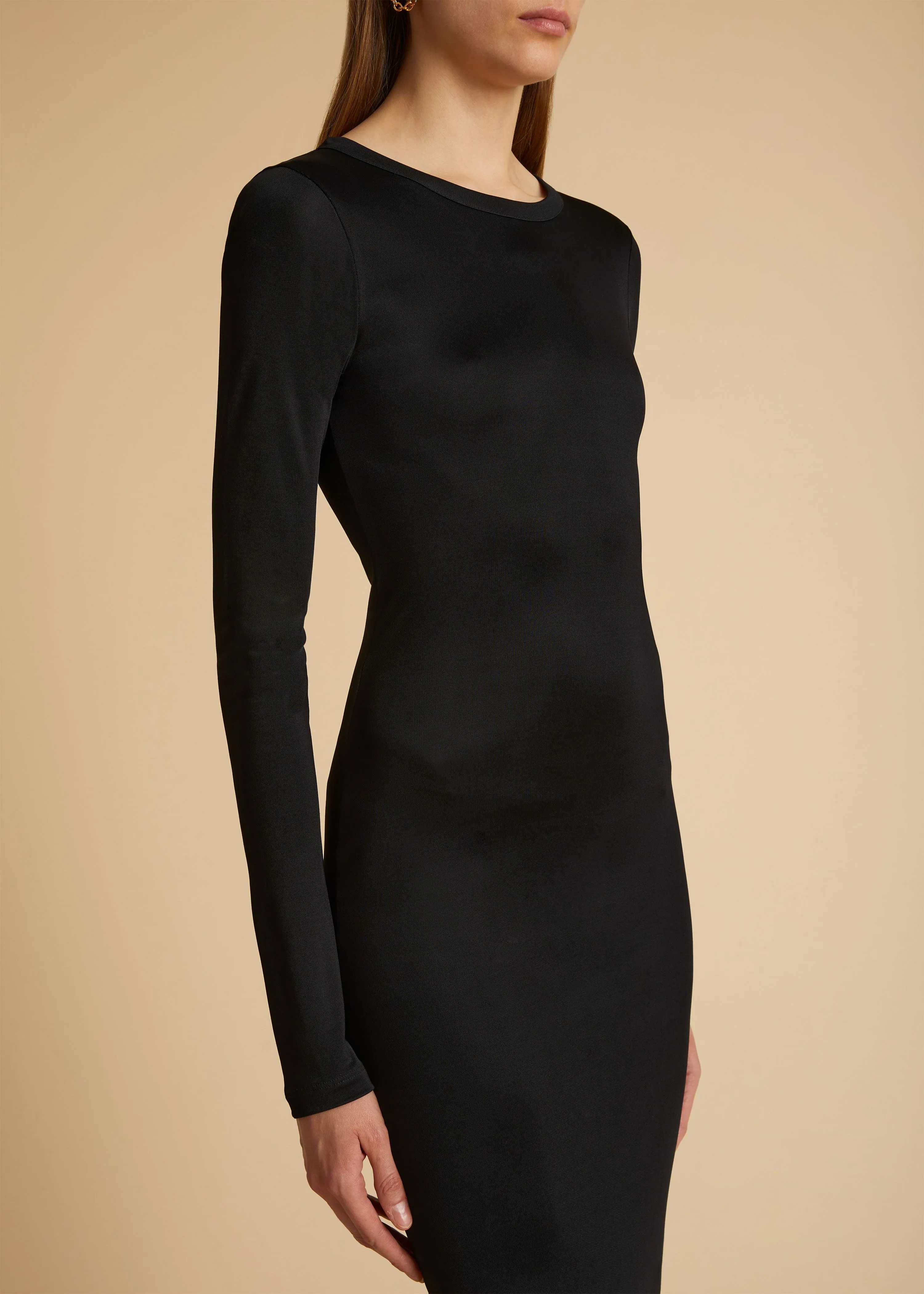 The Bayra Dress in Black sold by KHAITE product image thumbnail 4