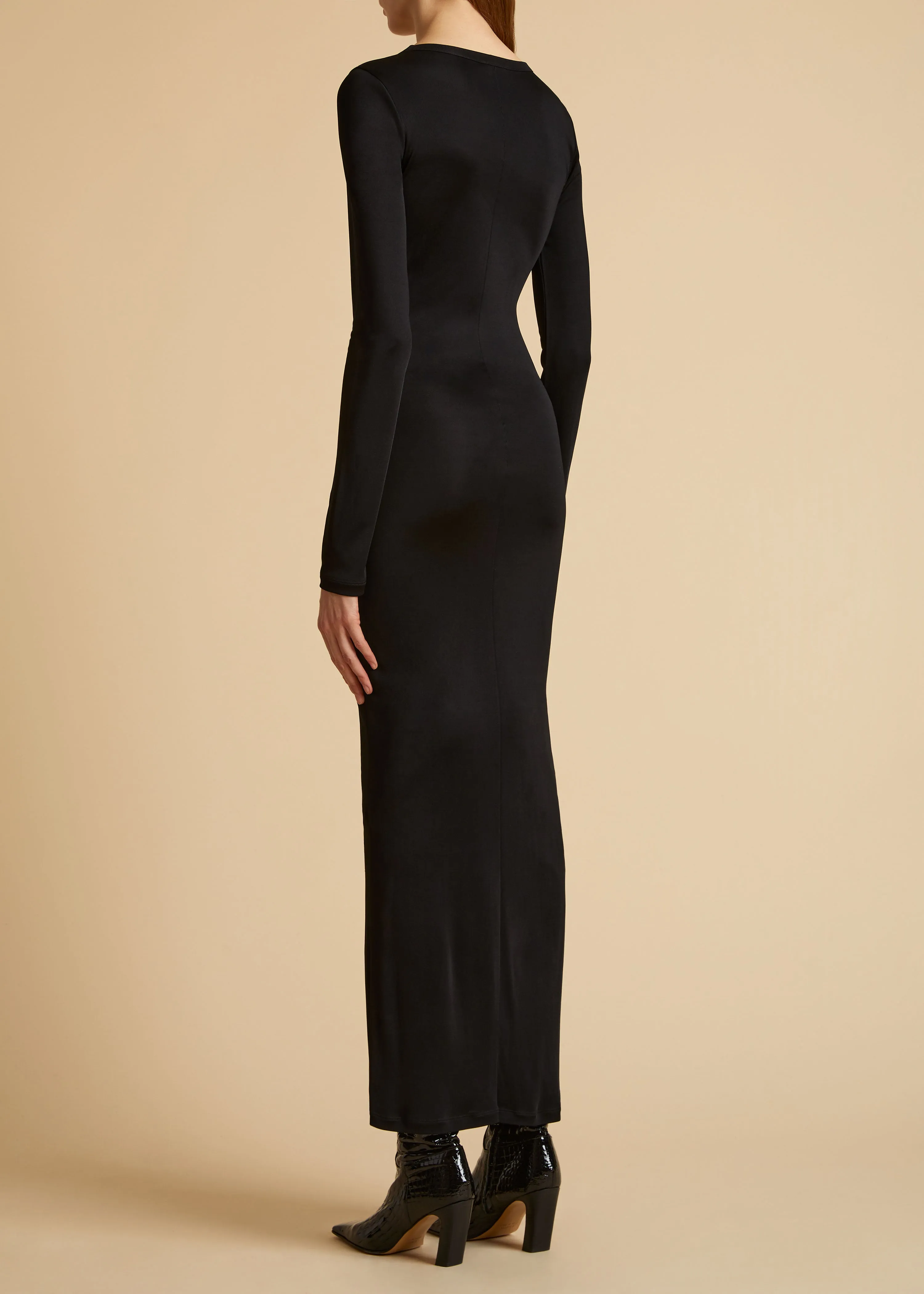 The Bayra Dress in Black sold by KHAITE product image thumbnail 3