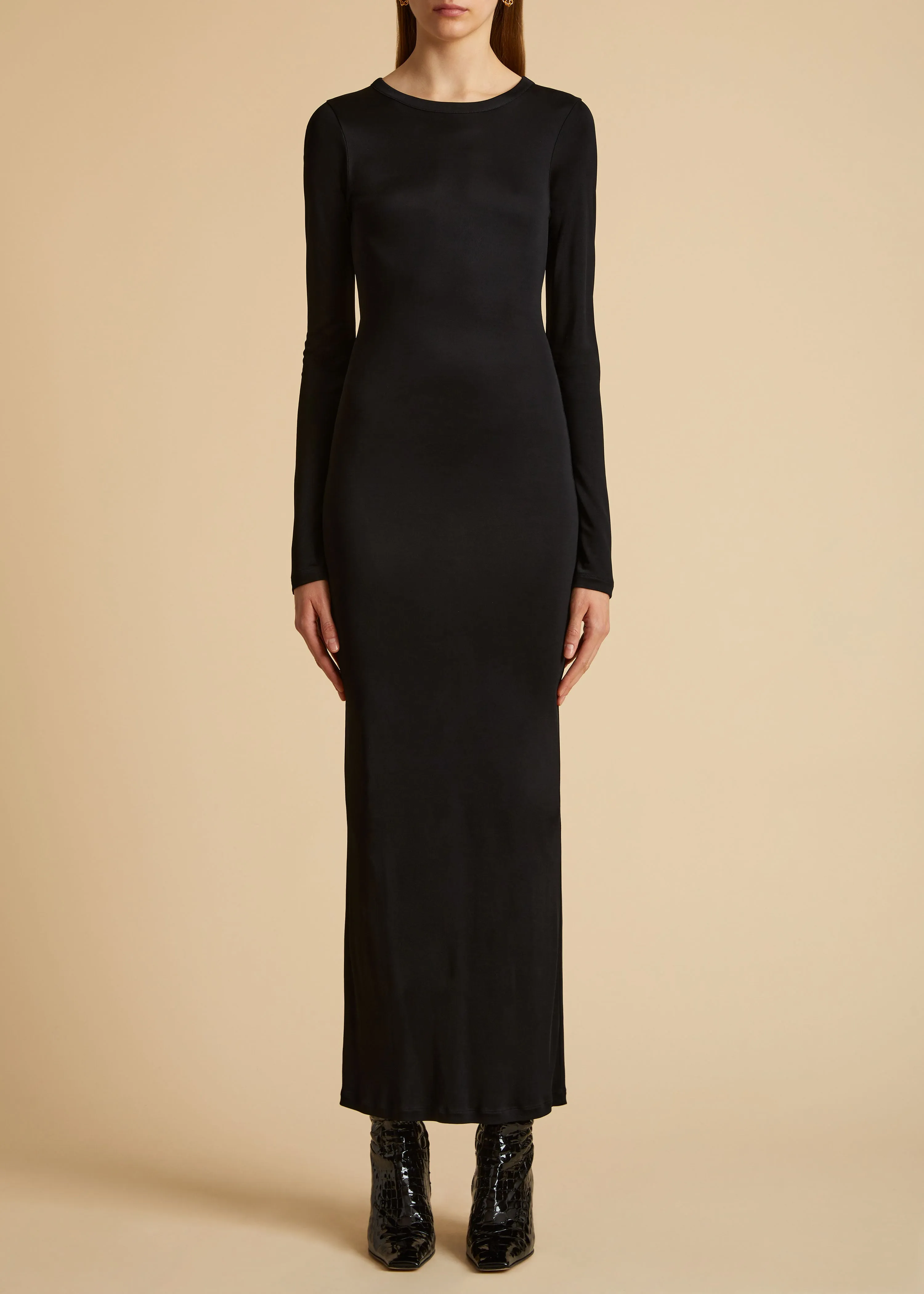 The Bayra Dress in Black sold by KHAITE product image thumbnail 2