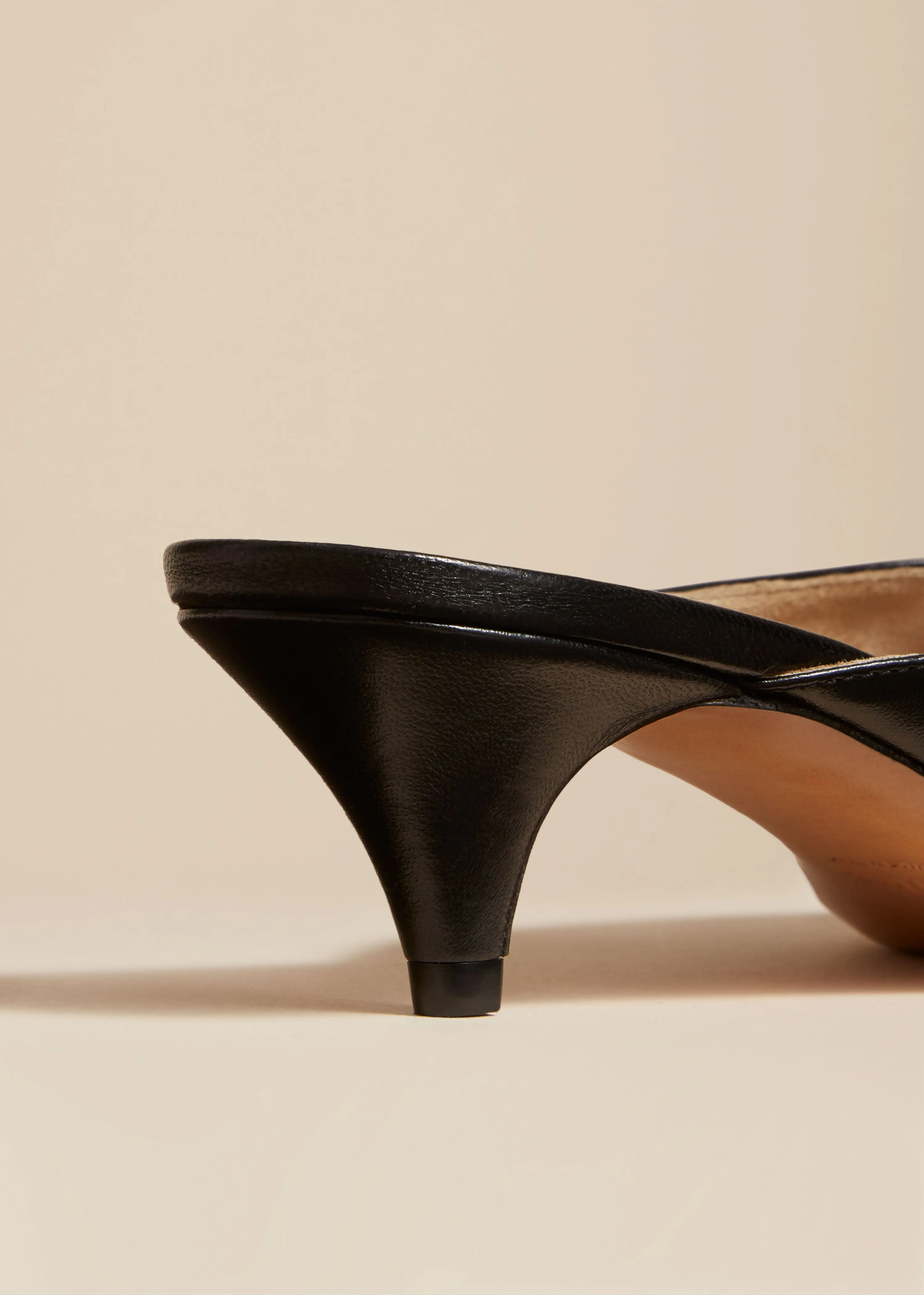 The River Mule in Black Leather sold by KHAITE product image thumbnail 3