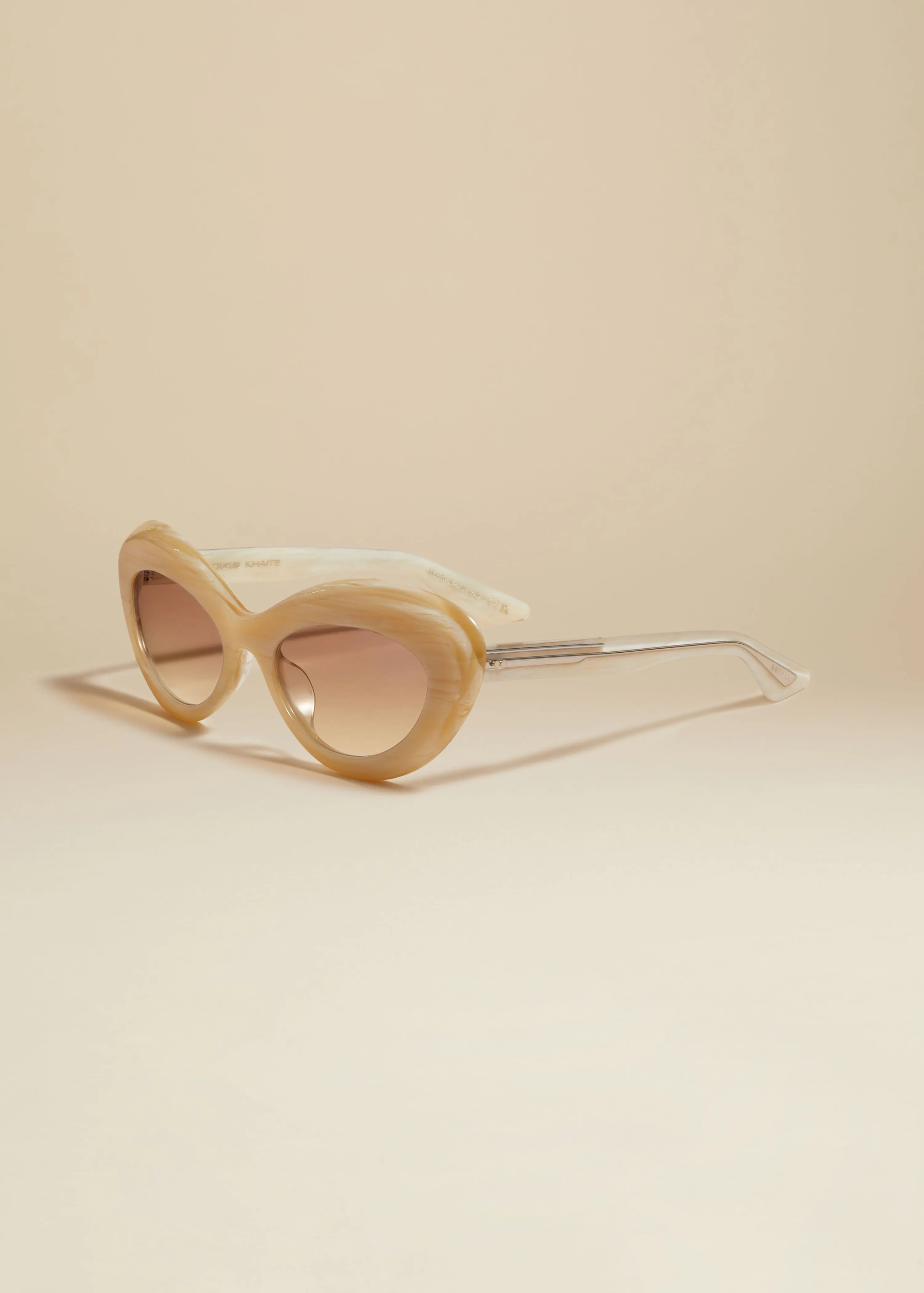 KHAITE x Oliver Peoples 1968C in Beige Silk and Soft Tan Gradient Mirror sold by KHAITE product image thumbnail 2