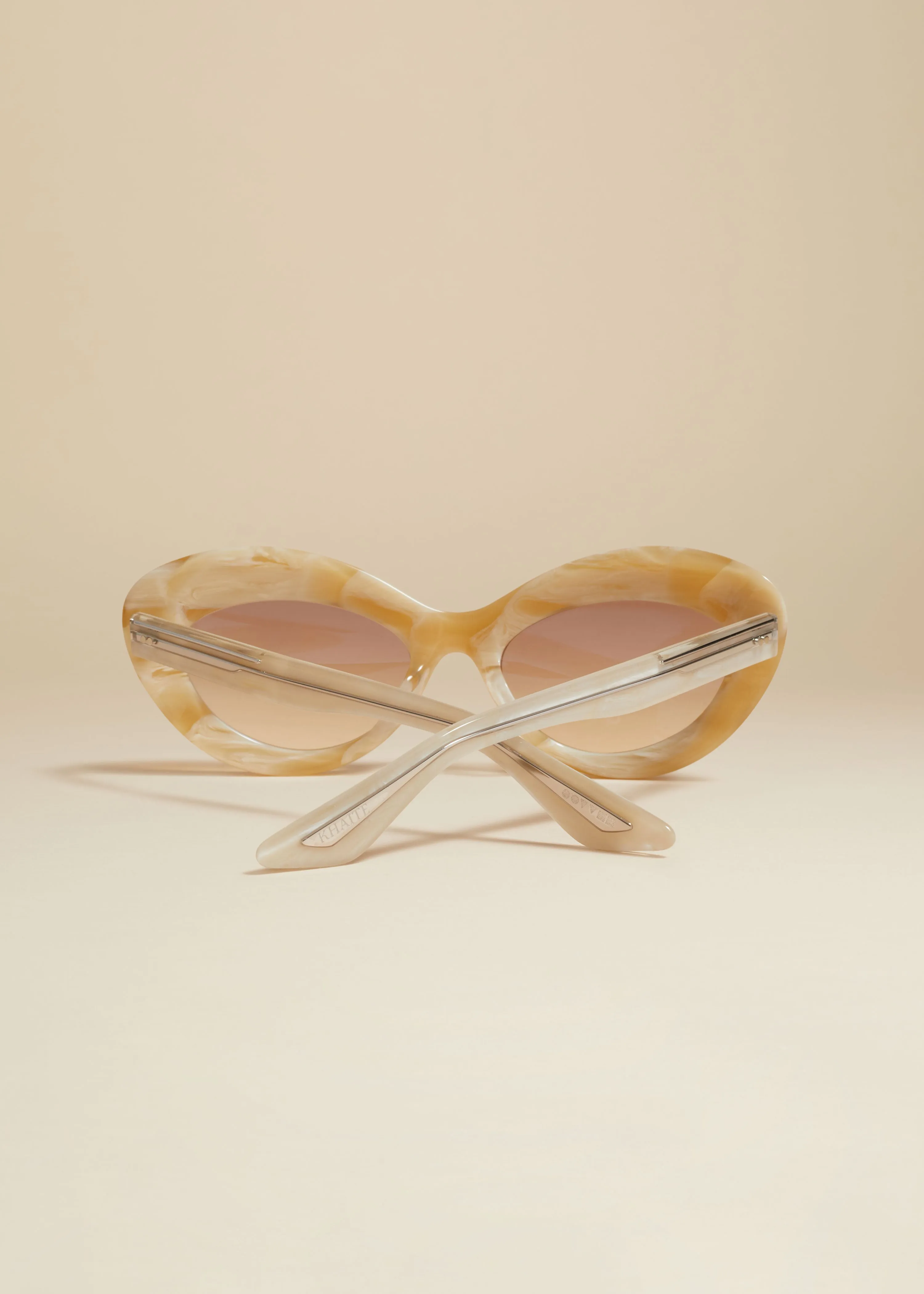 KHAITE x Oliver Peoples 1968C in Beige Silk and Soft Tan Gradient Mirror sold by KHAITE product image thumbnail 3