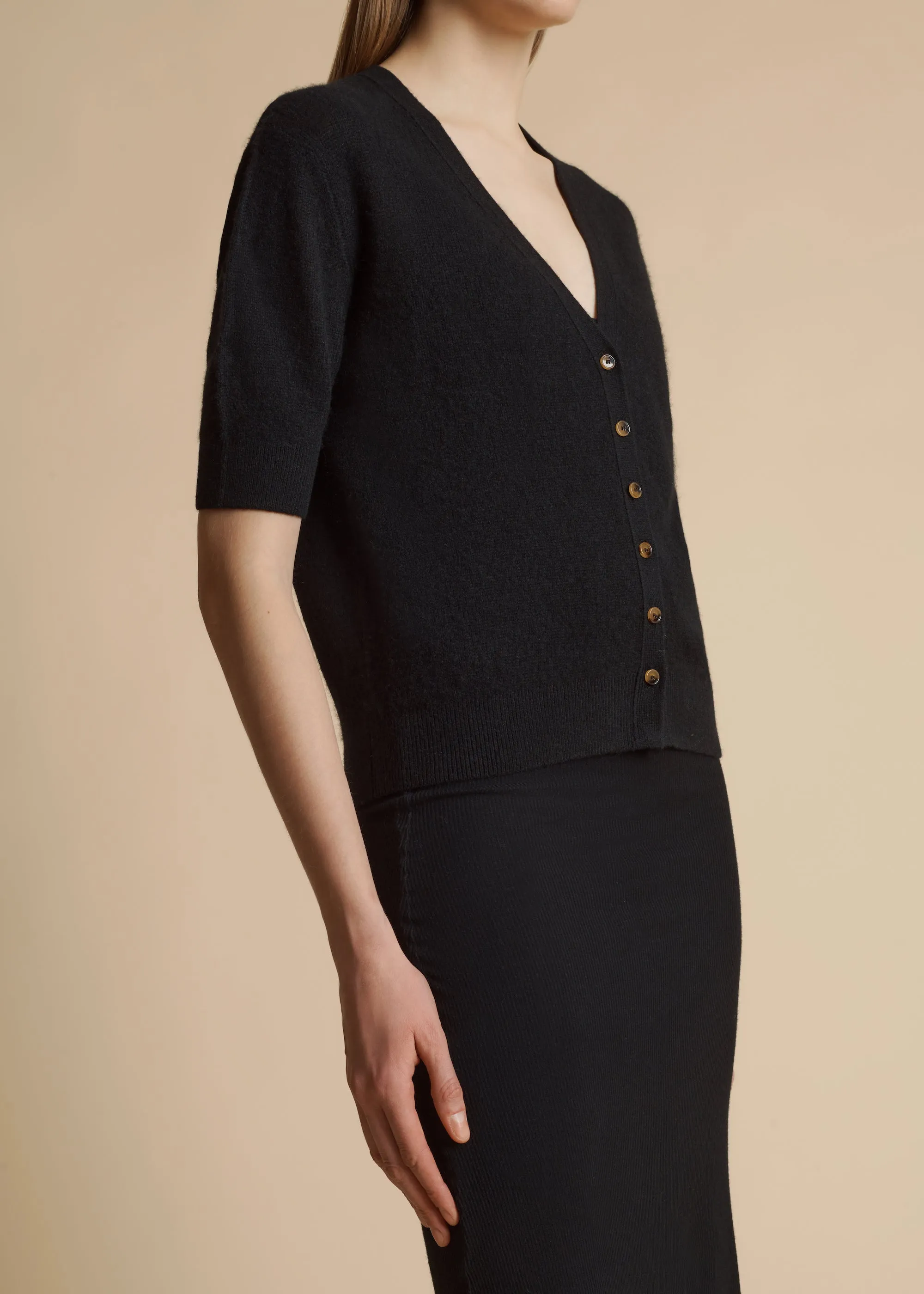 The Dianna Cardigan in Black sold by KHAITE product image thumbnail 4