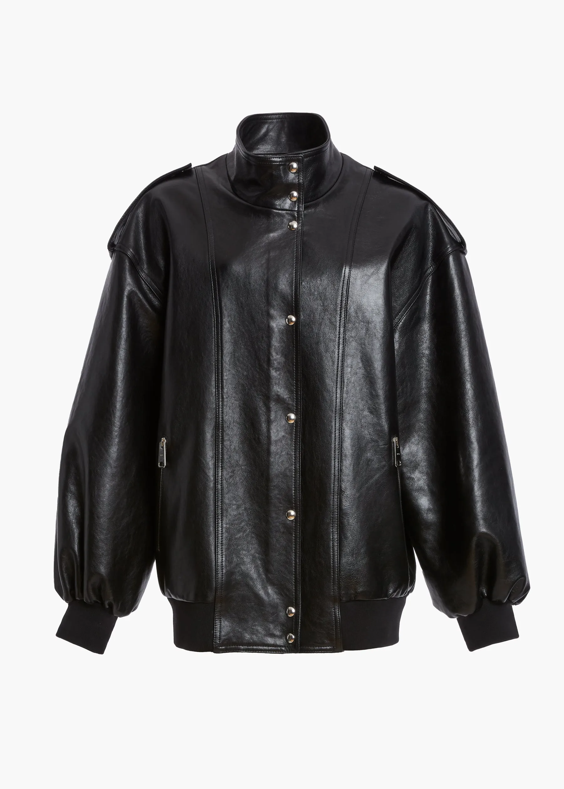 Farris Jacket in Black Leather sold by KHAITE