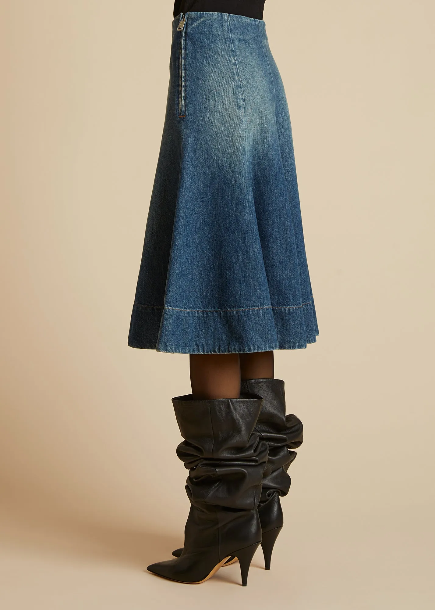 The Lennox Skirt in Archer sold by KHAITE product image thumbnail 3