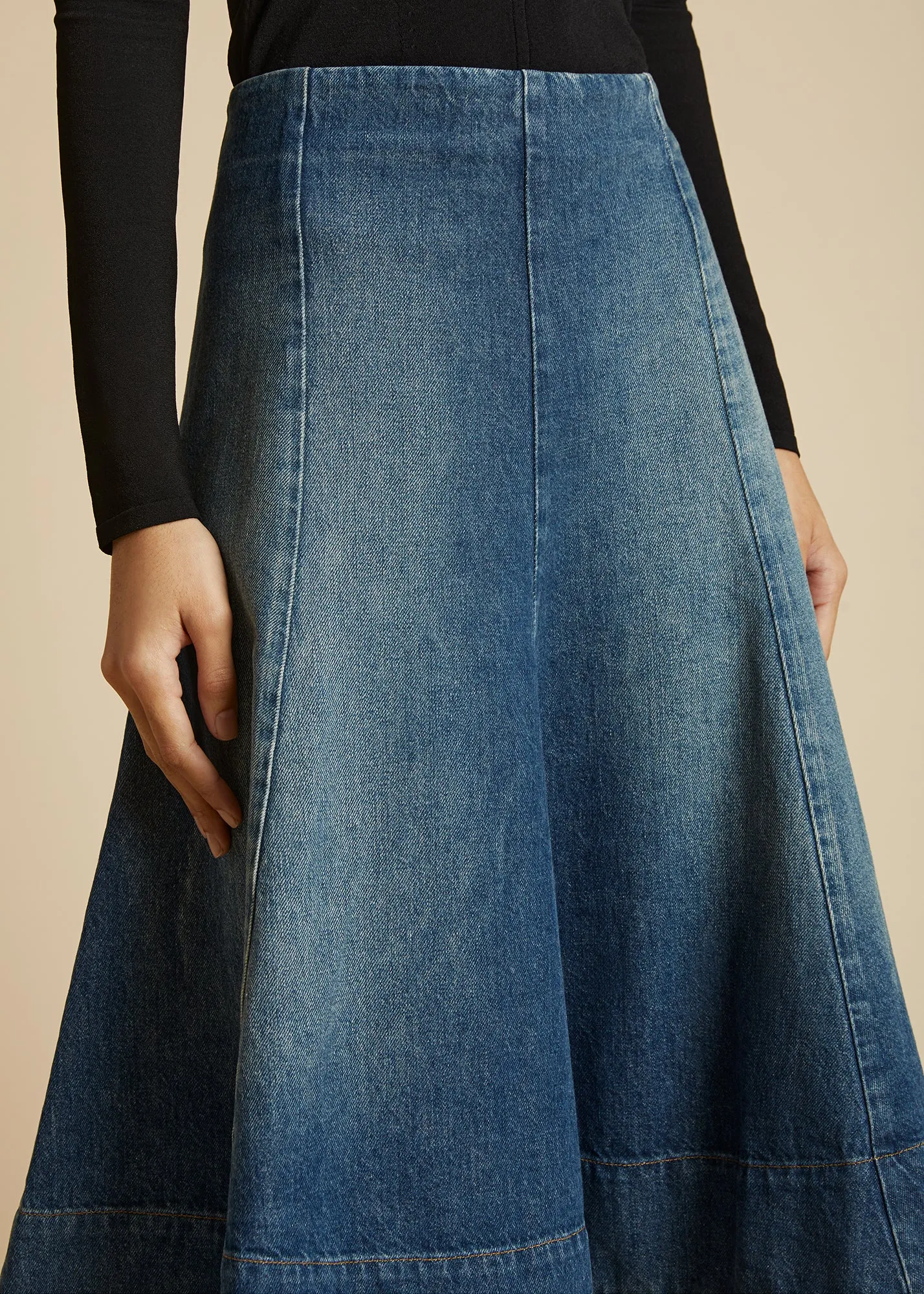 The Lennox Skirt in Archer sold by KHAITE product image thumbnail 5