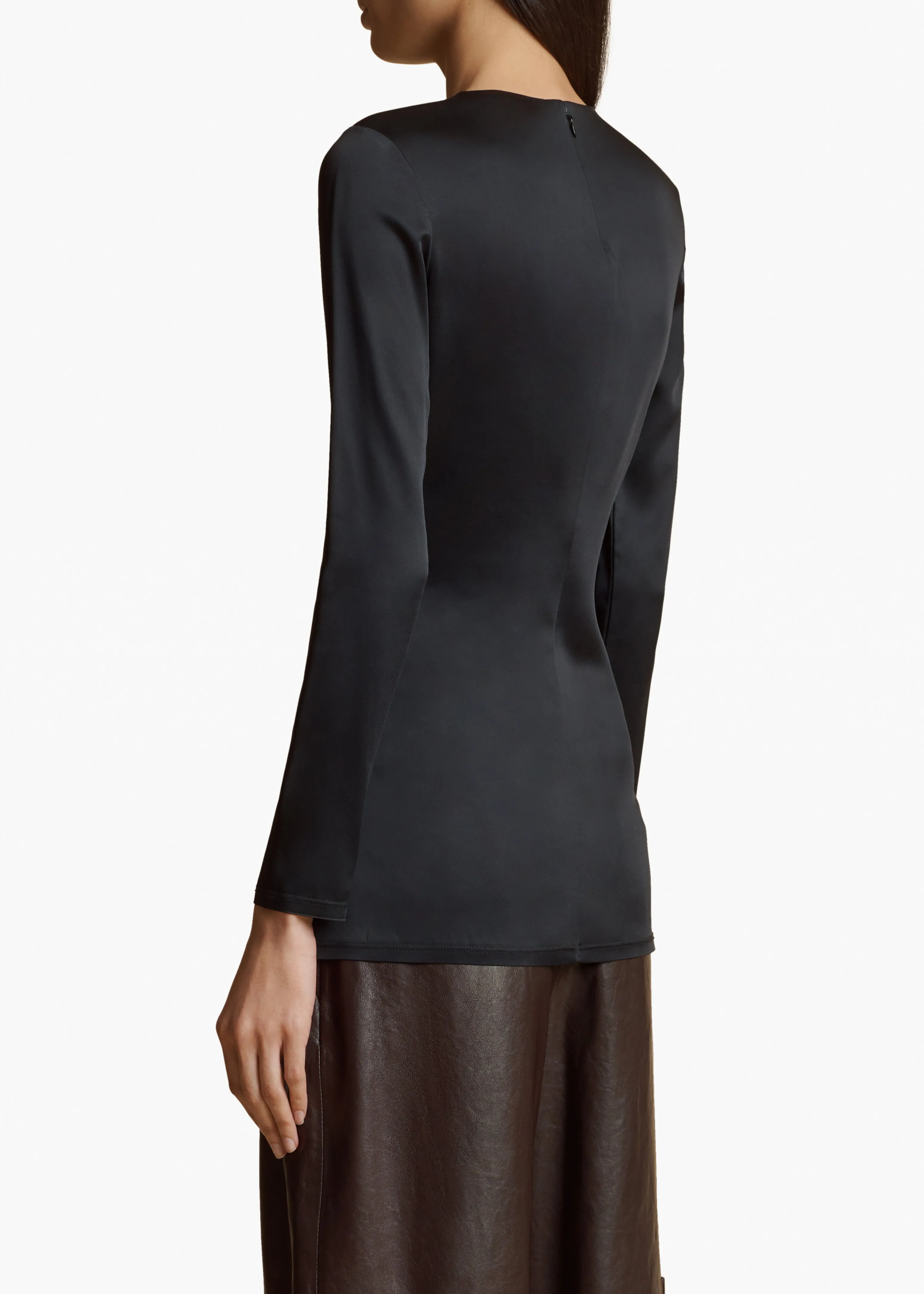 Vlad Top in Black sold by KHAITE product image thumbnail 4