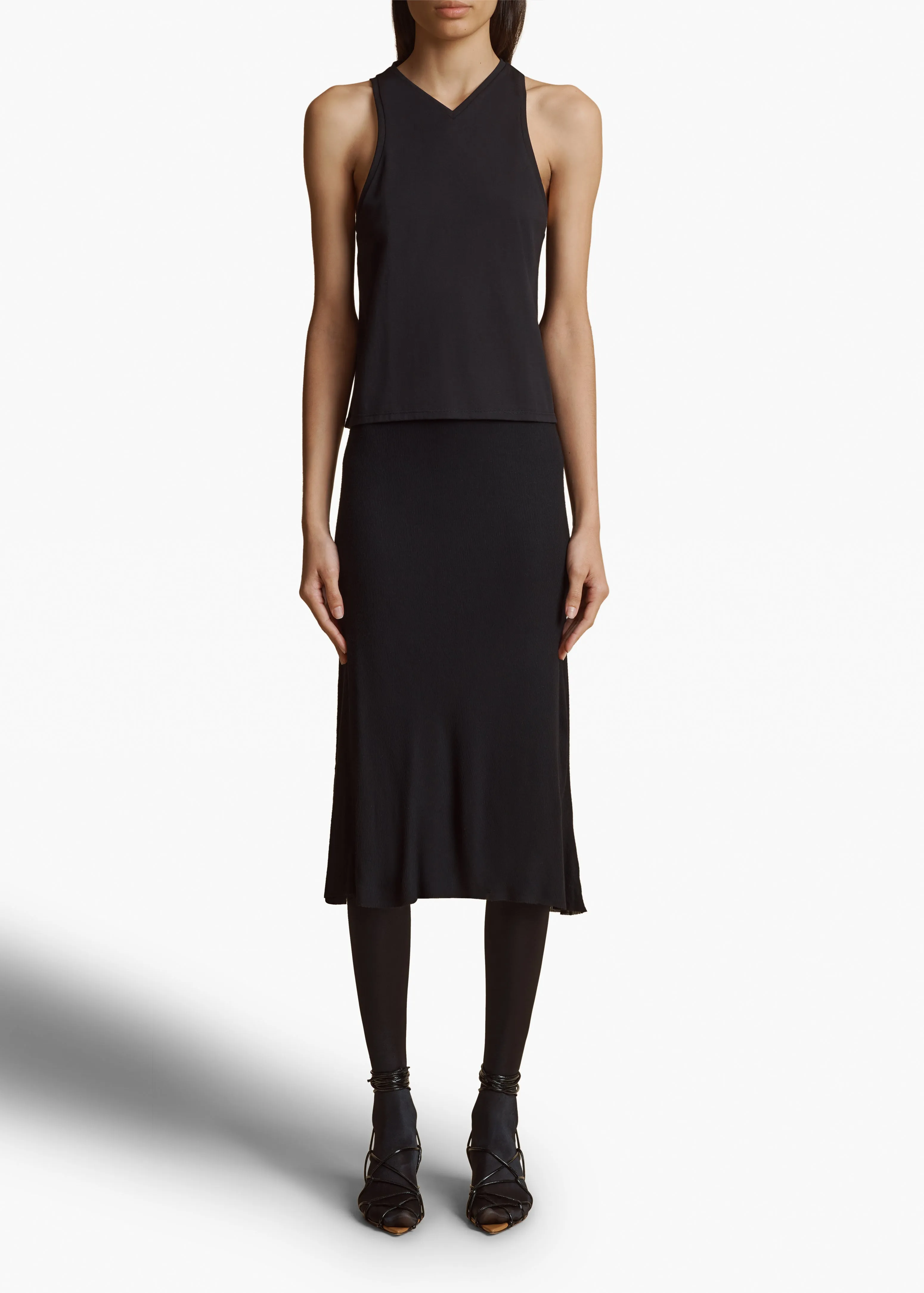 Netta Top in Black sold by KHAITE product image thumbnail 2