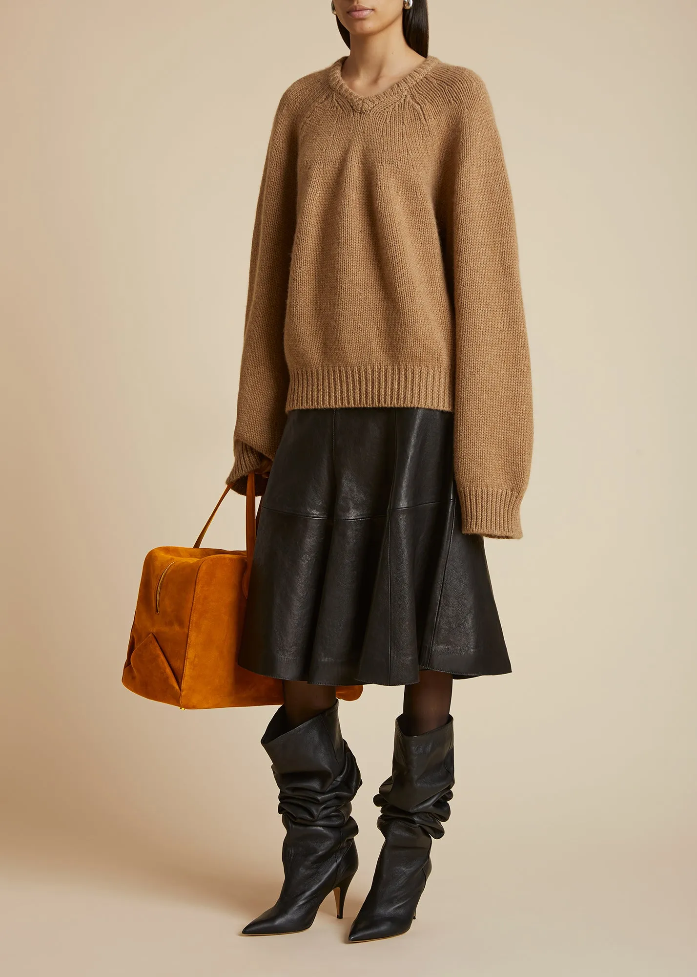 The Nalani Sweater in Camel sold by KHAITE product image thumbnail 2